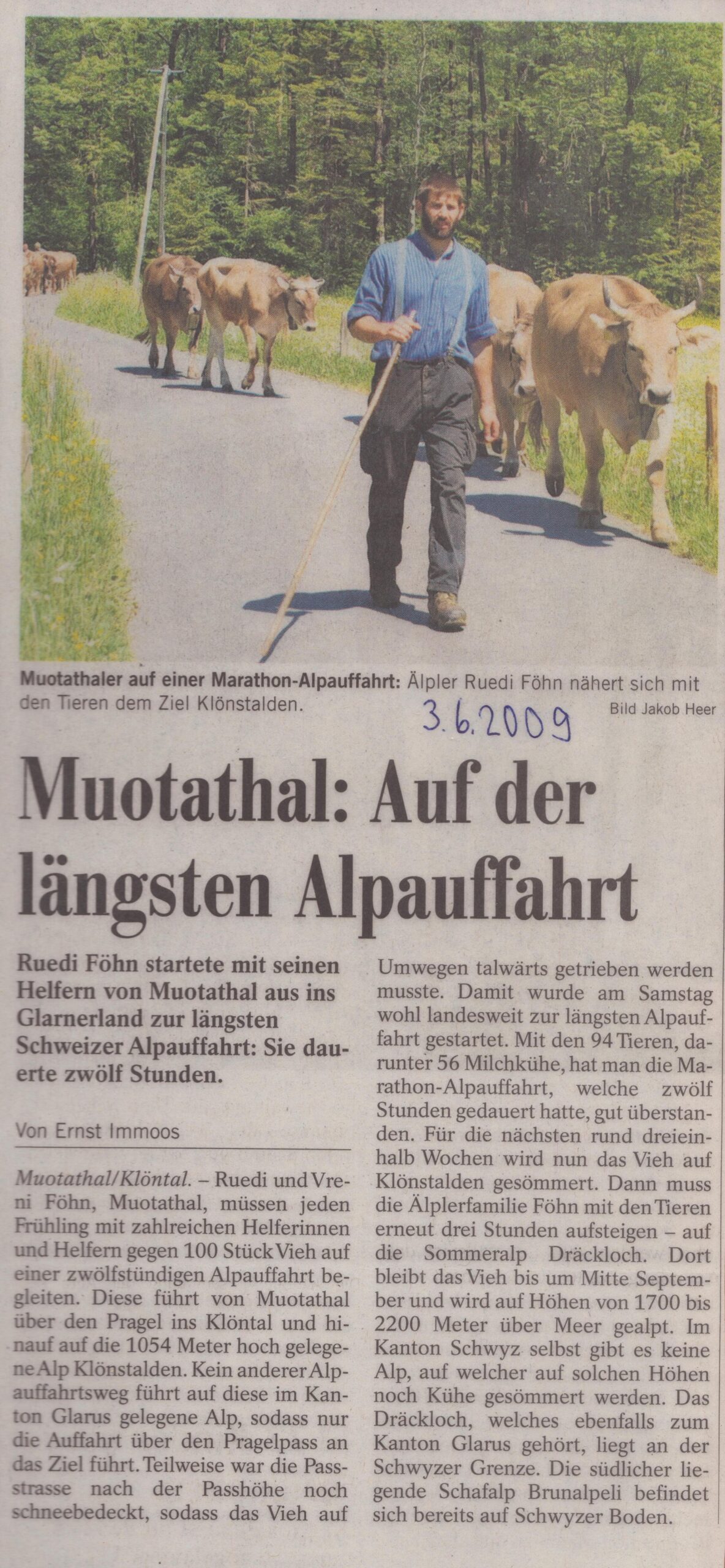 von Muotathal bis Dreckloch
Ernst Immoos, Bote der Urschweiz, Ze2