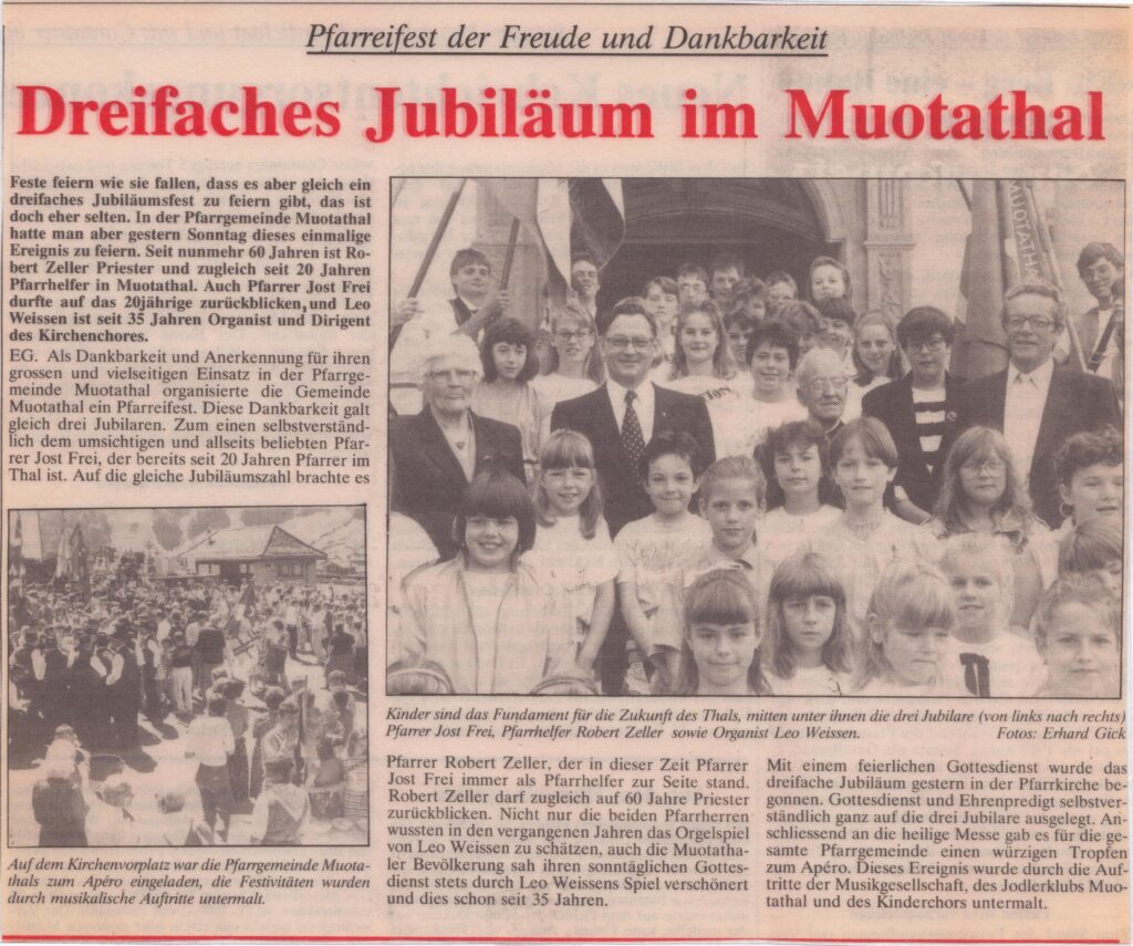 Pfarreifest
EG Erhard Gick, Bote der Urschweiz, Ze46