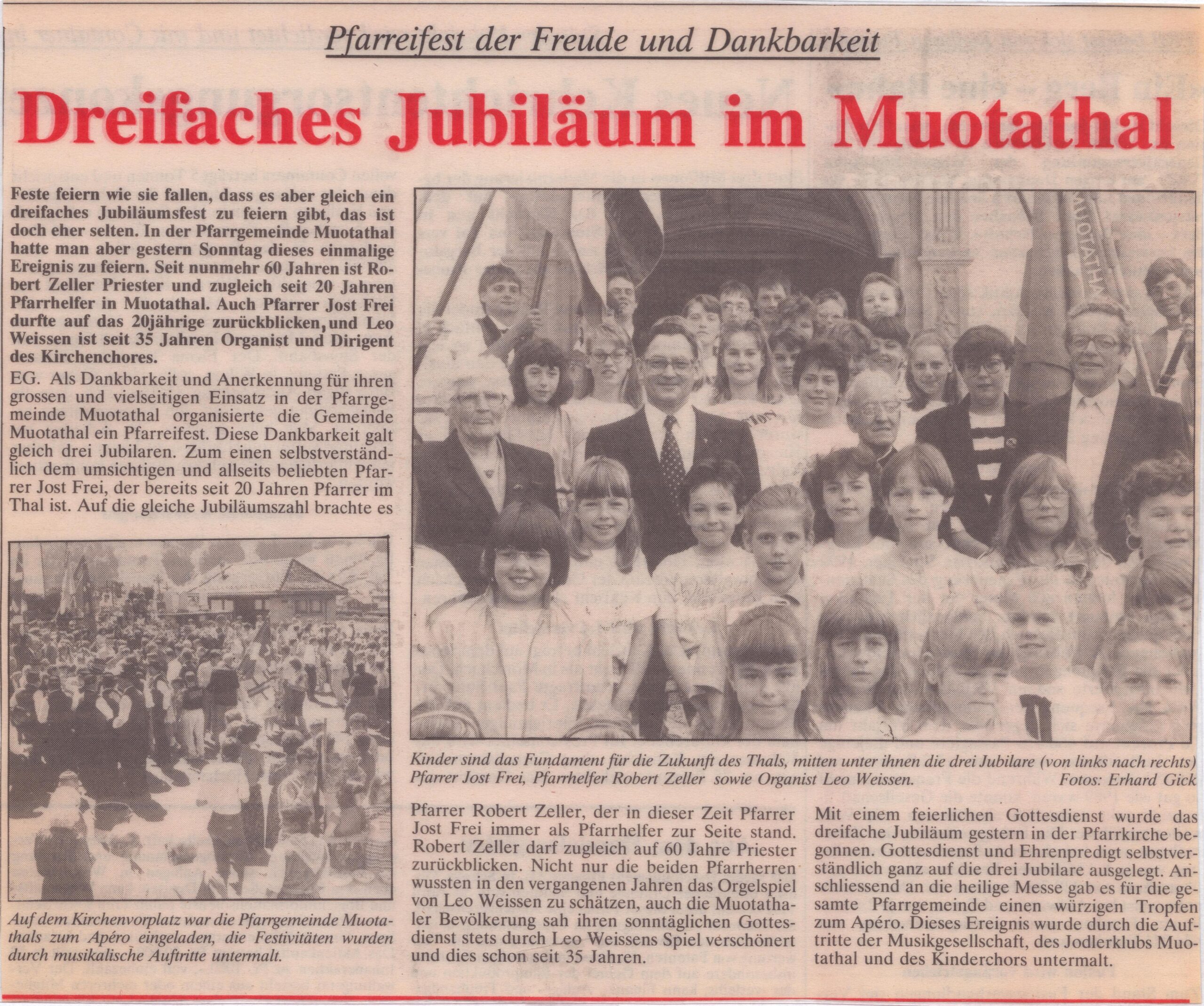 Pfarreifest
EG Erhard Gick, Bote der Urschweiz, Ze46