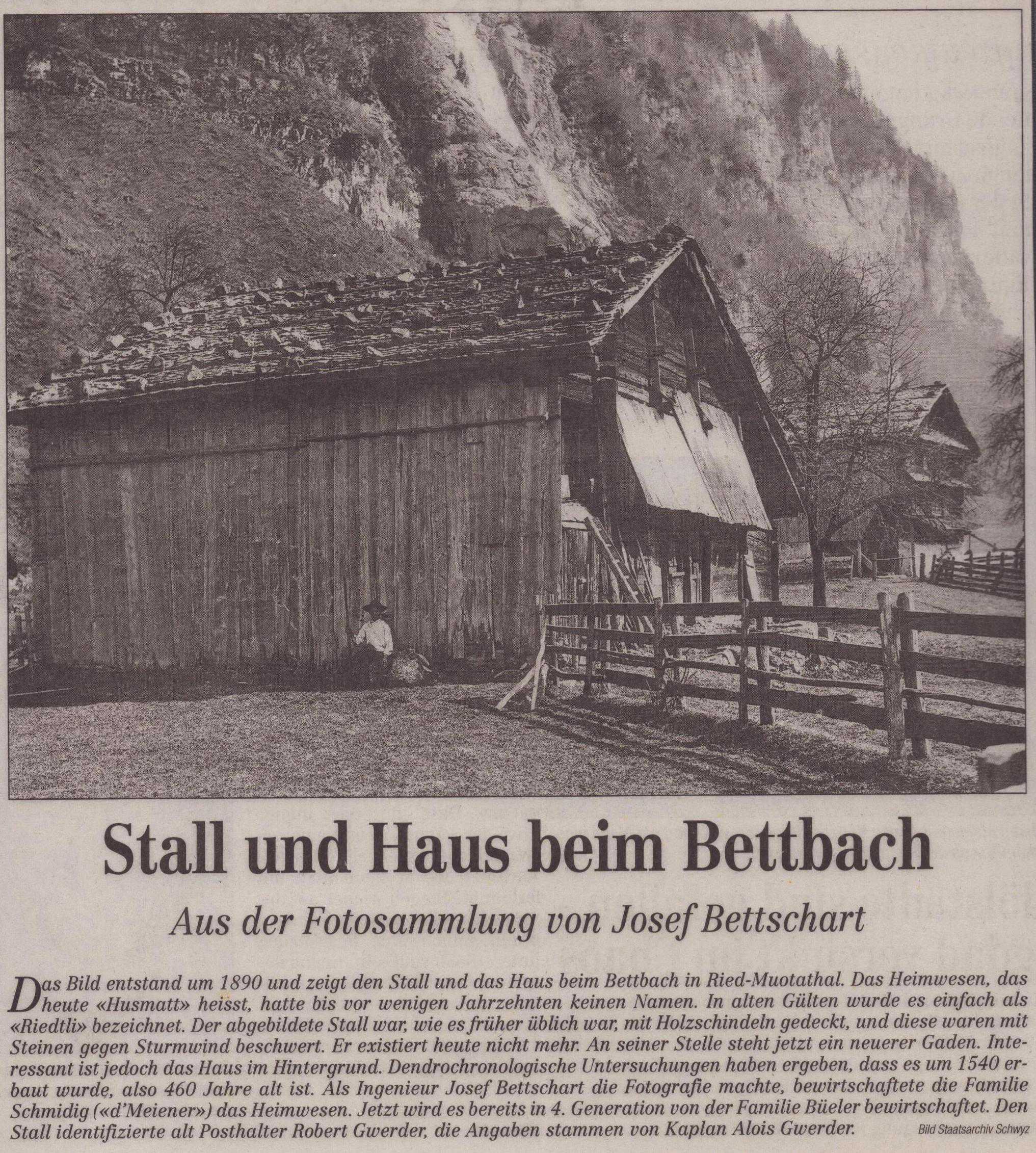 Fotosammlung J. Bettschart
Staatsarchiv - Bote, Bote der Urschweiz, Ze49