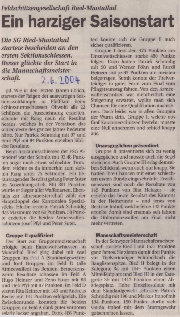 Riedter Schützen
pd, 2004, Ze50