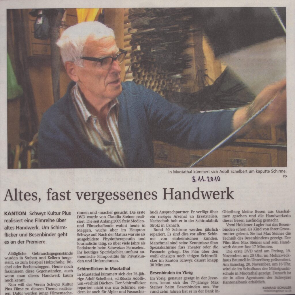 Adolf Schelbert
Konrad Schuler, Schwyzer Zeitung, 2010, Ze6