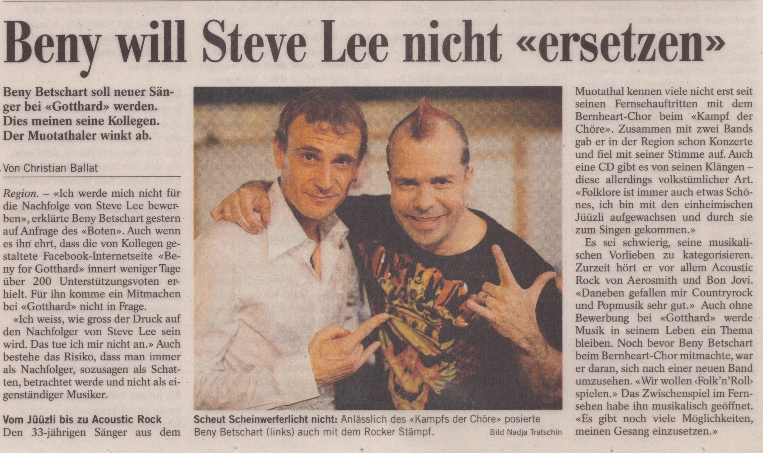 Beni Betschart
Christian Ballat, Bote der Urschweiz, Ze8