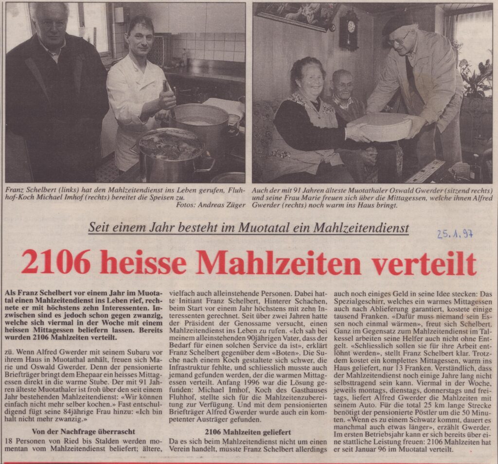 Mahlzeitendienst
Andreas Züger, Bote der Urschweiz, 1997, Ze107