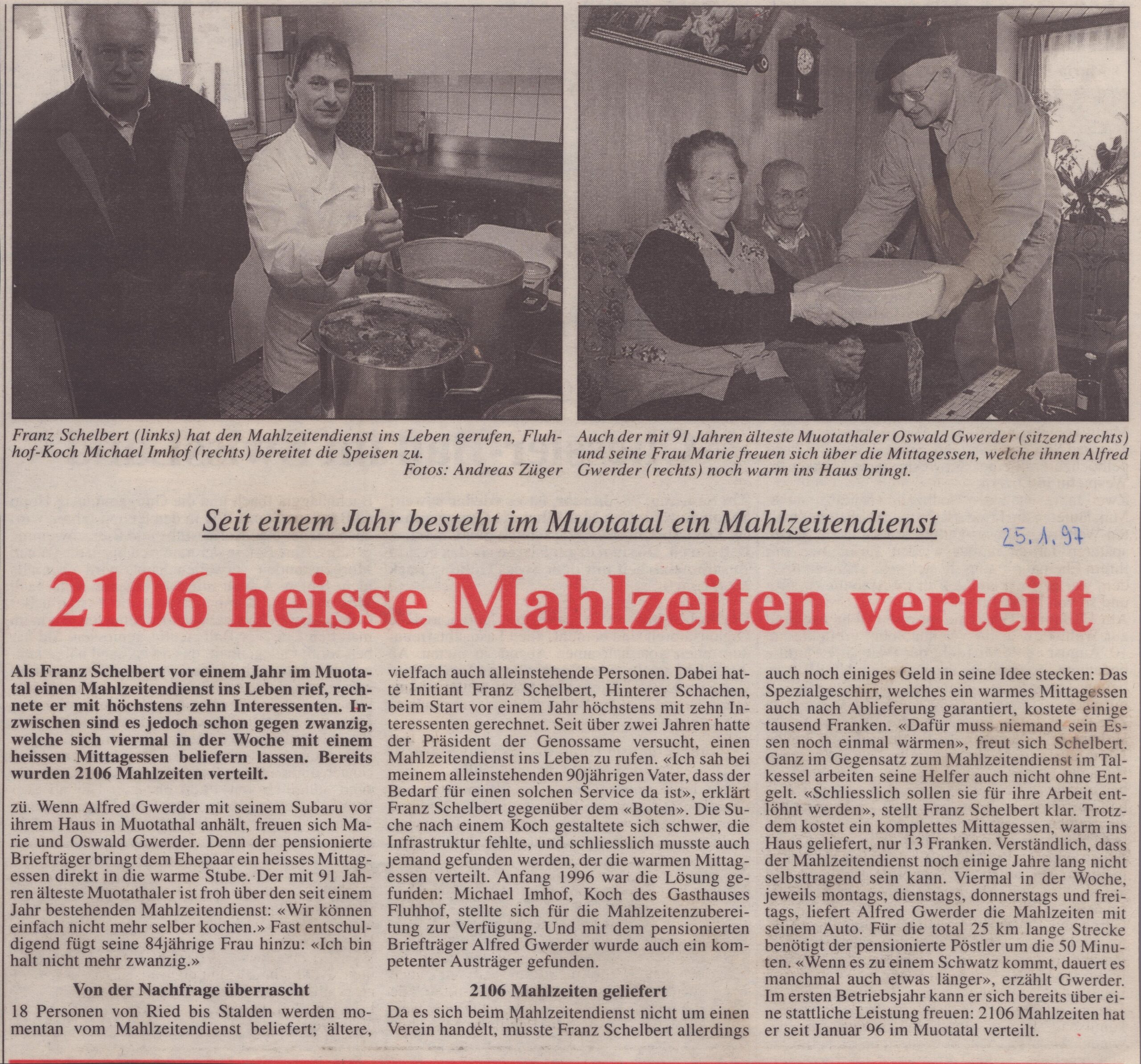 Mahlzeitendienst
Andreas Züger, Bote der Urschweiz, 1997, Ze107