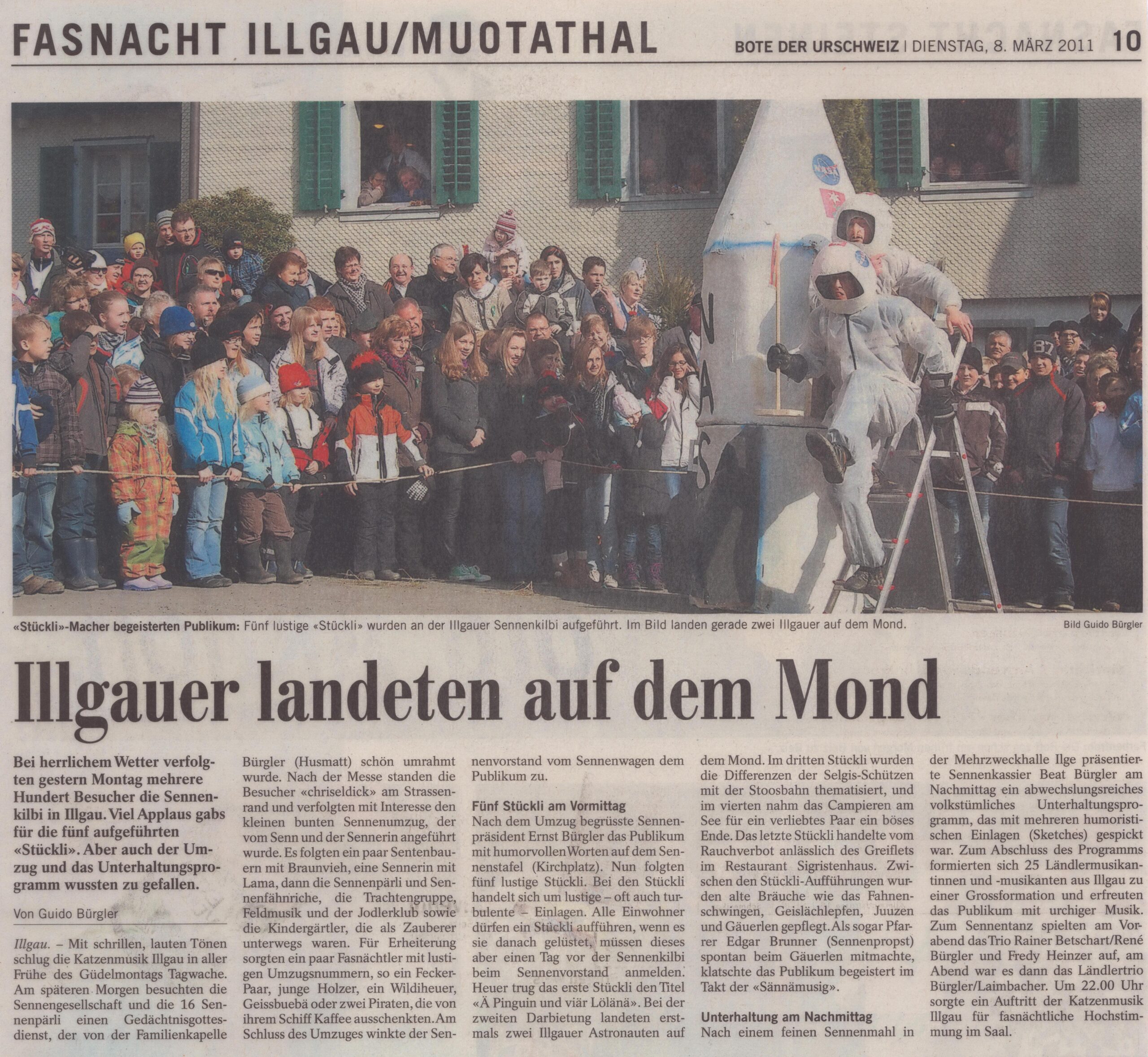 Sennenchilbi Illgau
Guido Bürgler, Bote der Urschweiz, 2011, Ze54