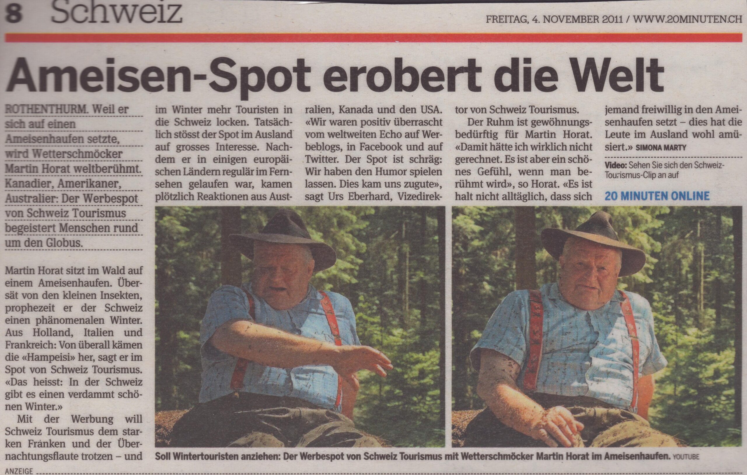 Martin Horat
Simona Marty, 20Minuten, 2011, Ze63