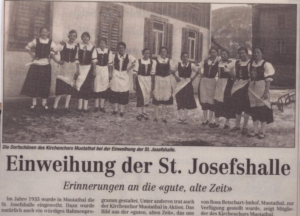 Theater Muotathal
Bote der Urschweiz, Eröffnung 1935, Ze70