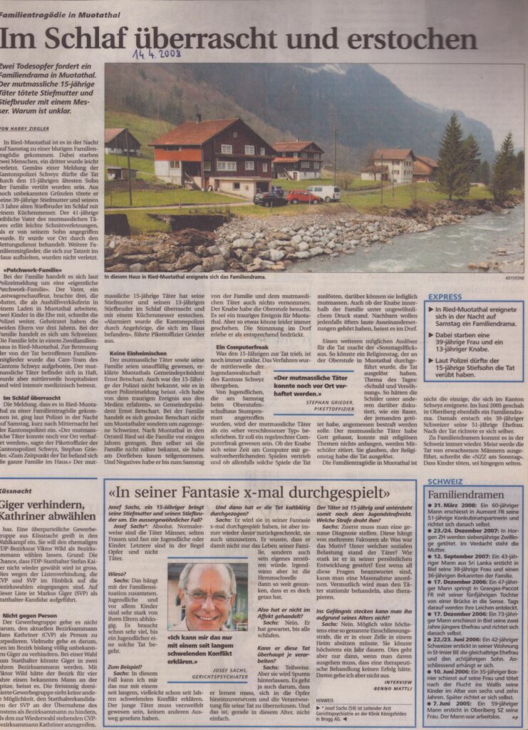 Familientragödie in Muotathal
Harry Ziegler, 2008, Ze72