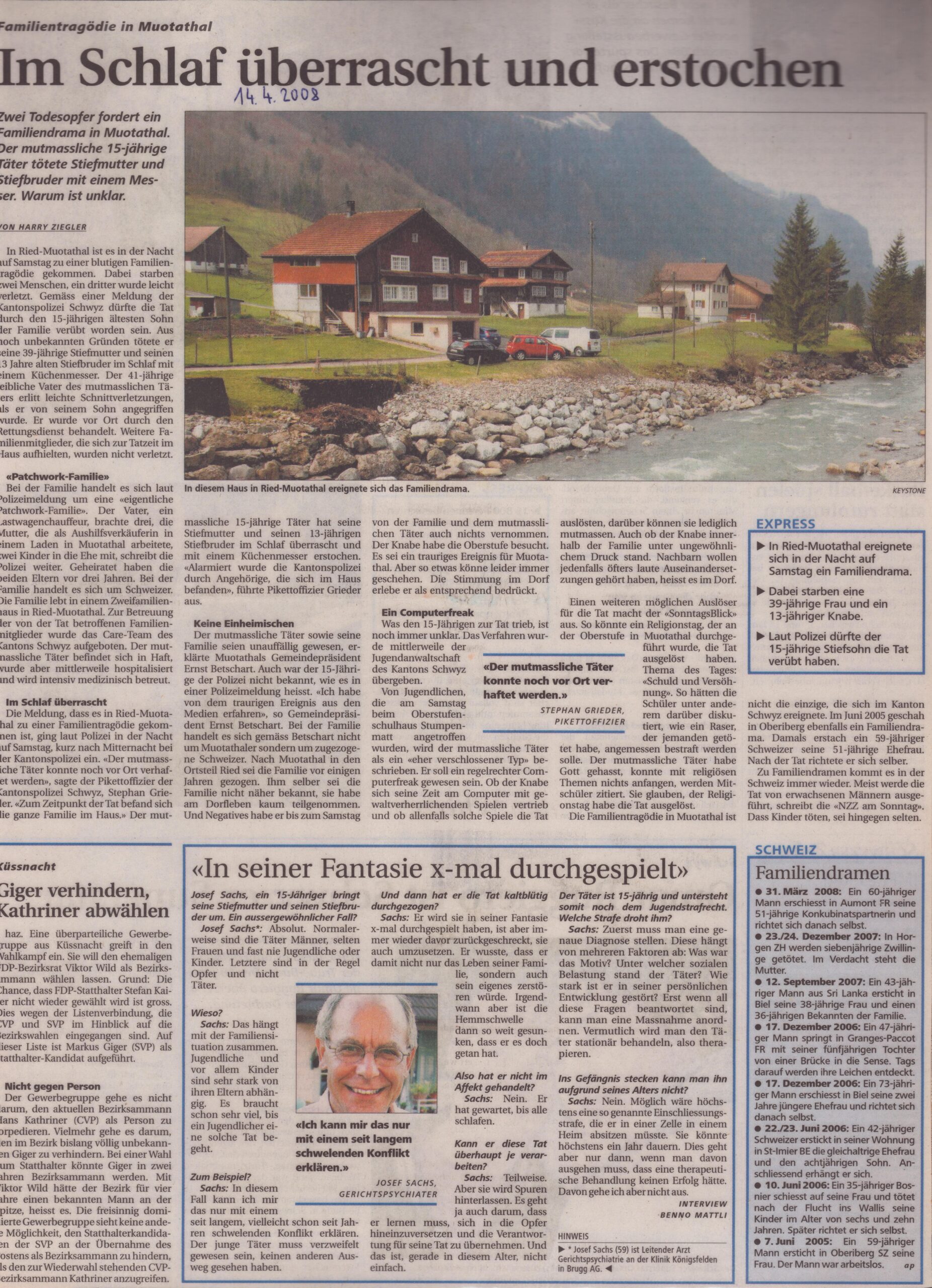 Familientragödie in Muotathal
Harry Ziegler, 2008, Ze72
