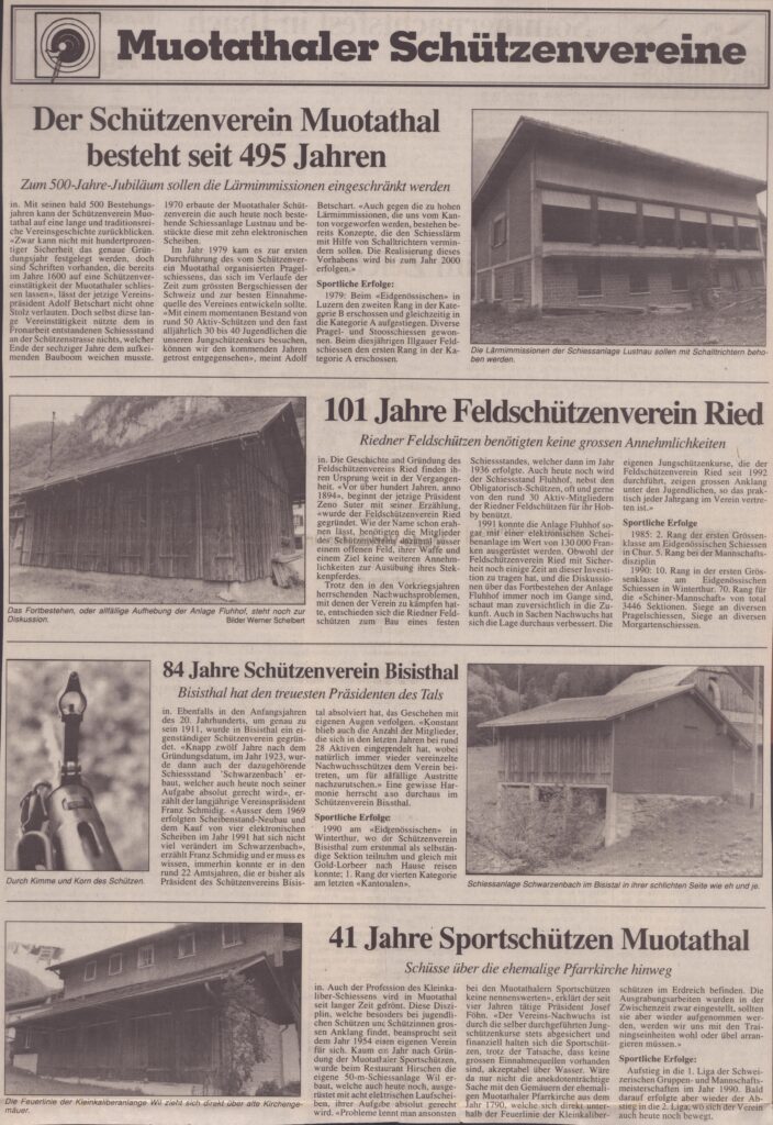 4 Vereine im Muotatal
Werner Schelbert, Schwyzer Zeitung, Ze82