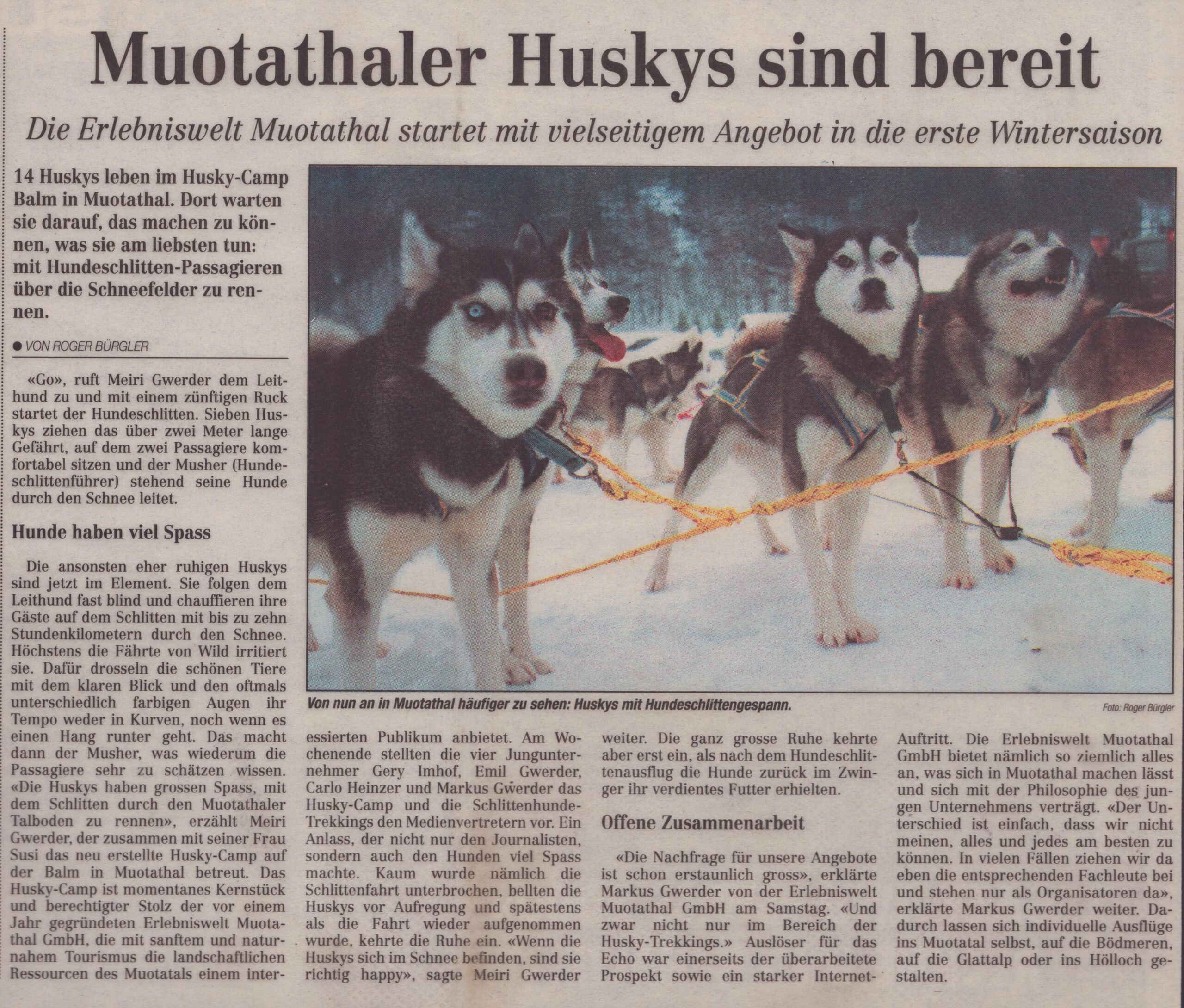 Erlebniswelt 1. Saison
Roger Bürgler, Ze84