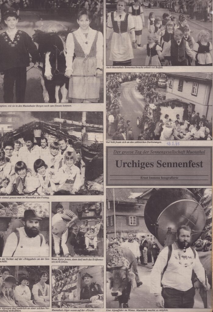 Sennenchilbi Muotathal 1995
Ernst Immoos, Bote der Urschweiz, 1995, Ze95