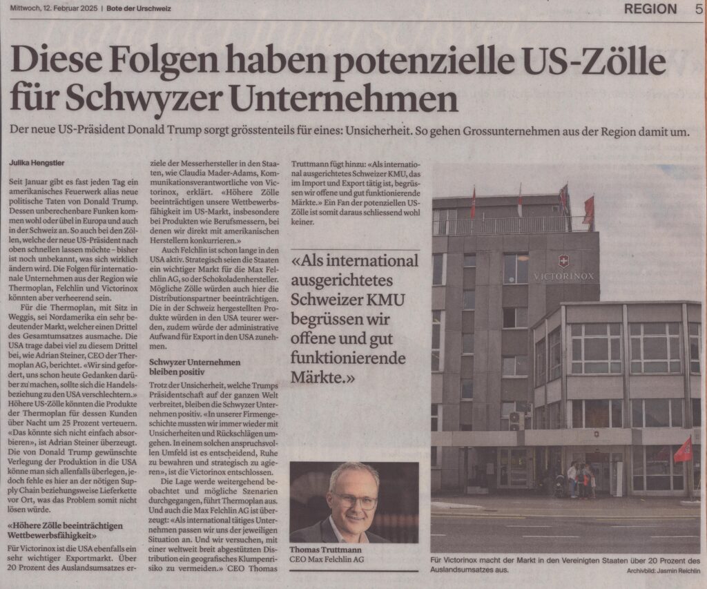 für Victorinox
Julika Hengstler, Bote der Urschweiz, 2025, ZeVic15