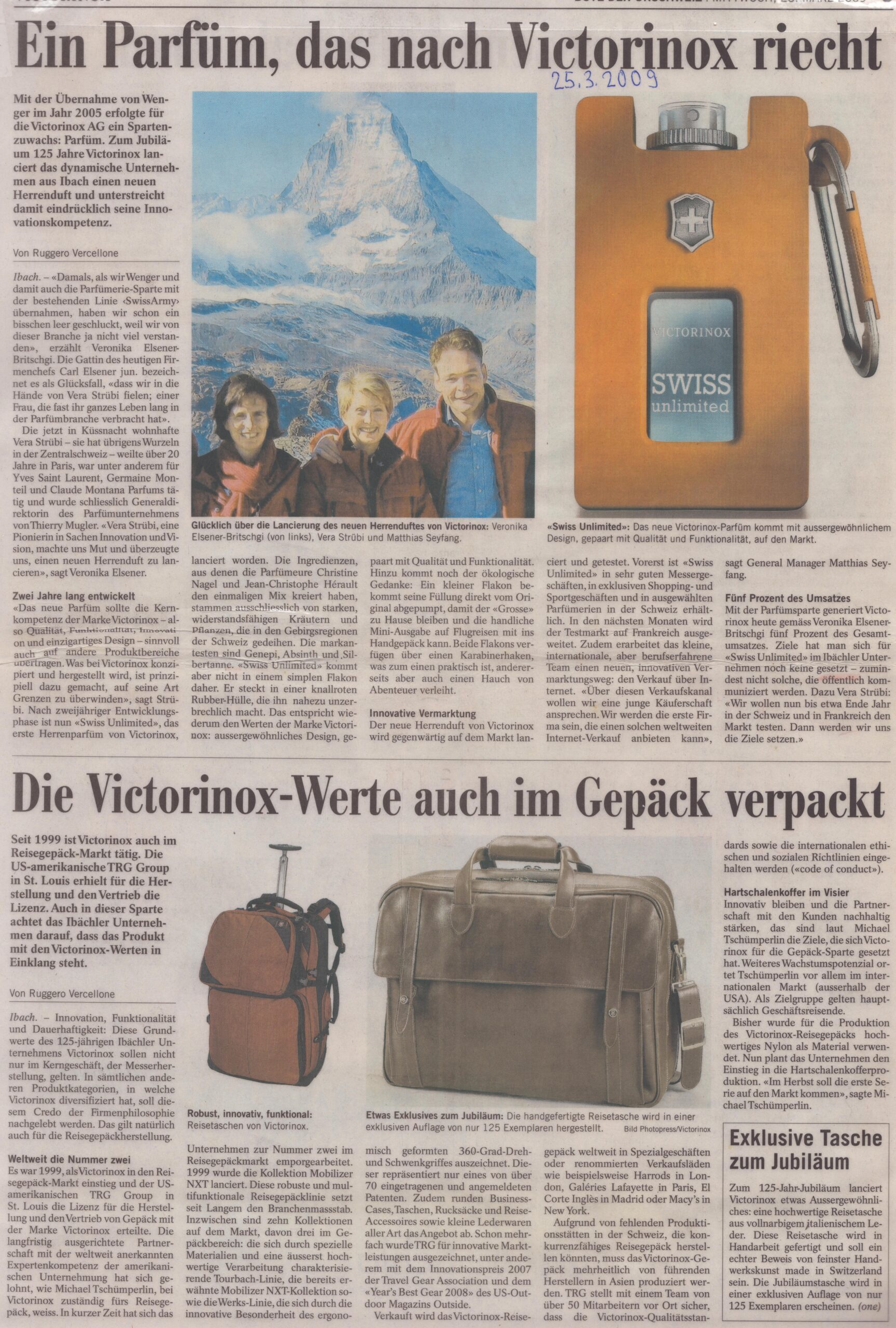 neu Parfüm
Ruggero Vercellone, Bote der Urschweiz, 2009, ZeVic18