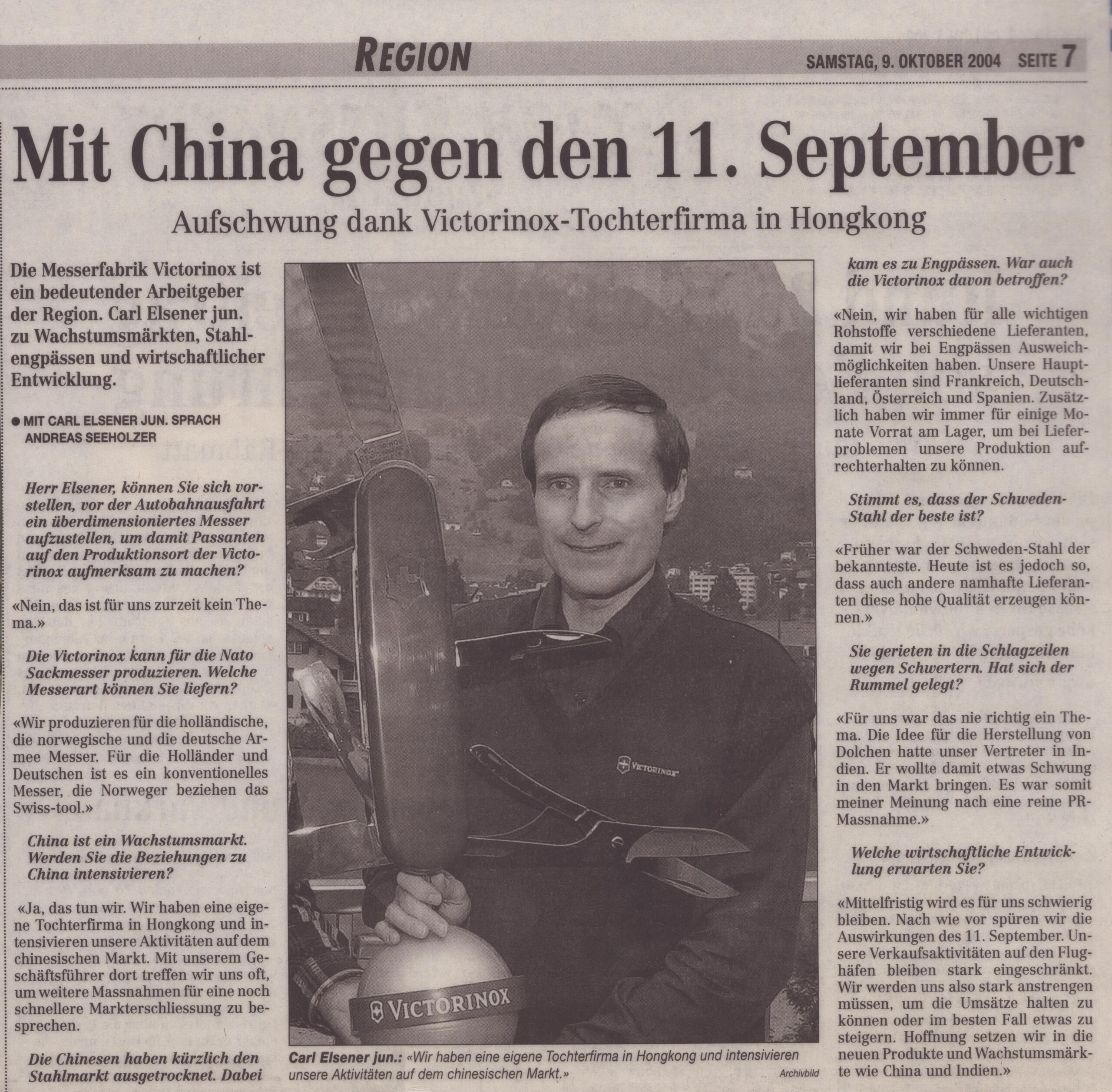 Tochterfirma in Hongkong
Andreas Seeholzer, Bote der Urschweiz, 2004, ZeVic3