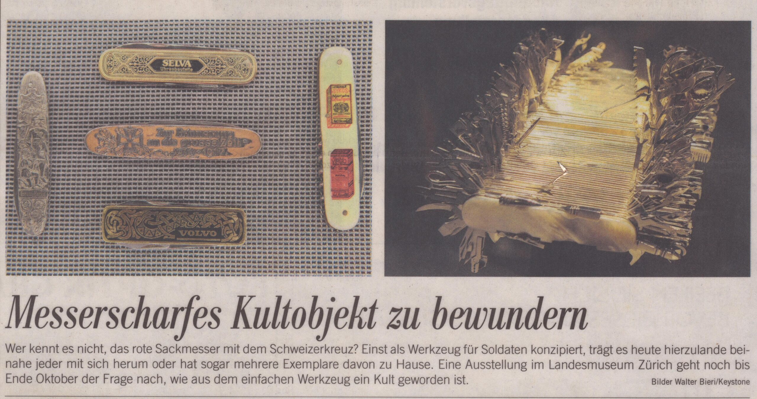 Landesmuseum
Bieri / Keystone, Verlag nicht bekannt, Jahr unbekannt, ZeVic30