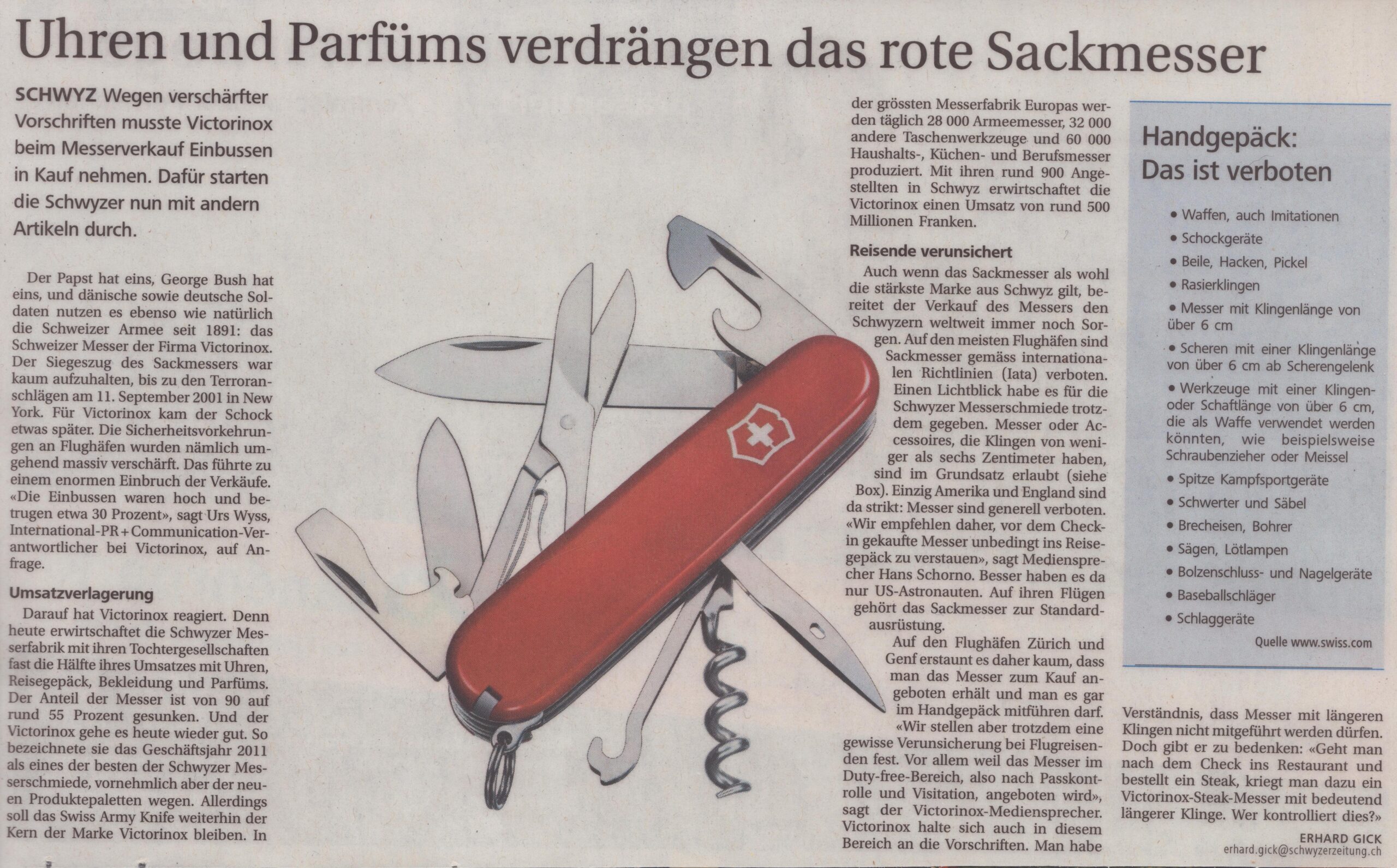 Sparten
Erhard Gick, Schwyzer Zeitung, Jahr nicht bekannt, ZeVic7