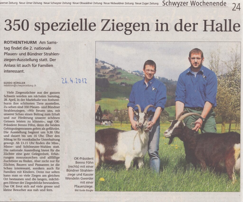 Ausstellung
Guido Bürgler, Schwyzer Zeitung, 2012, Ze127