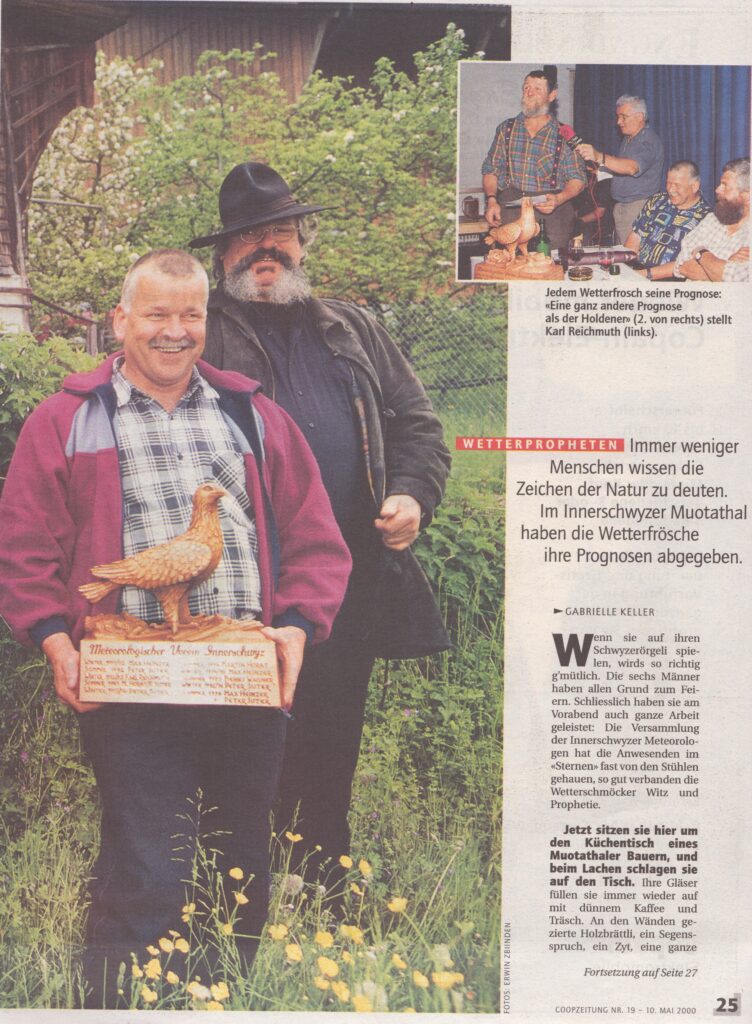 Reportage
Gabrielle Keller, Coop Zeitung, 2000, Ze132