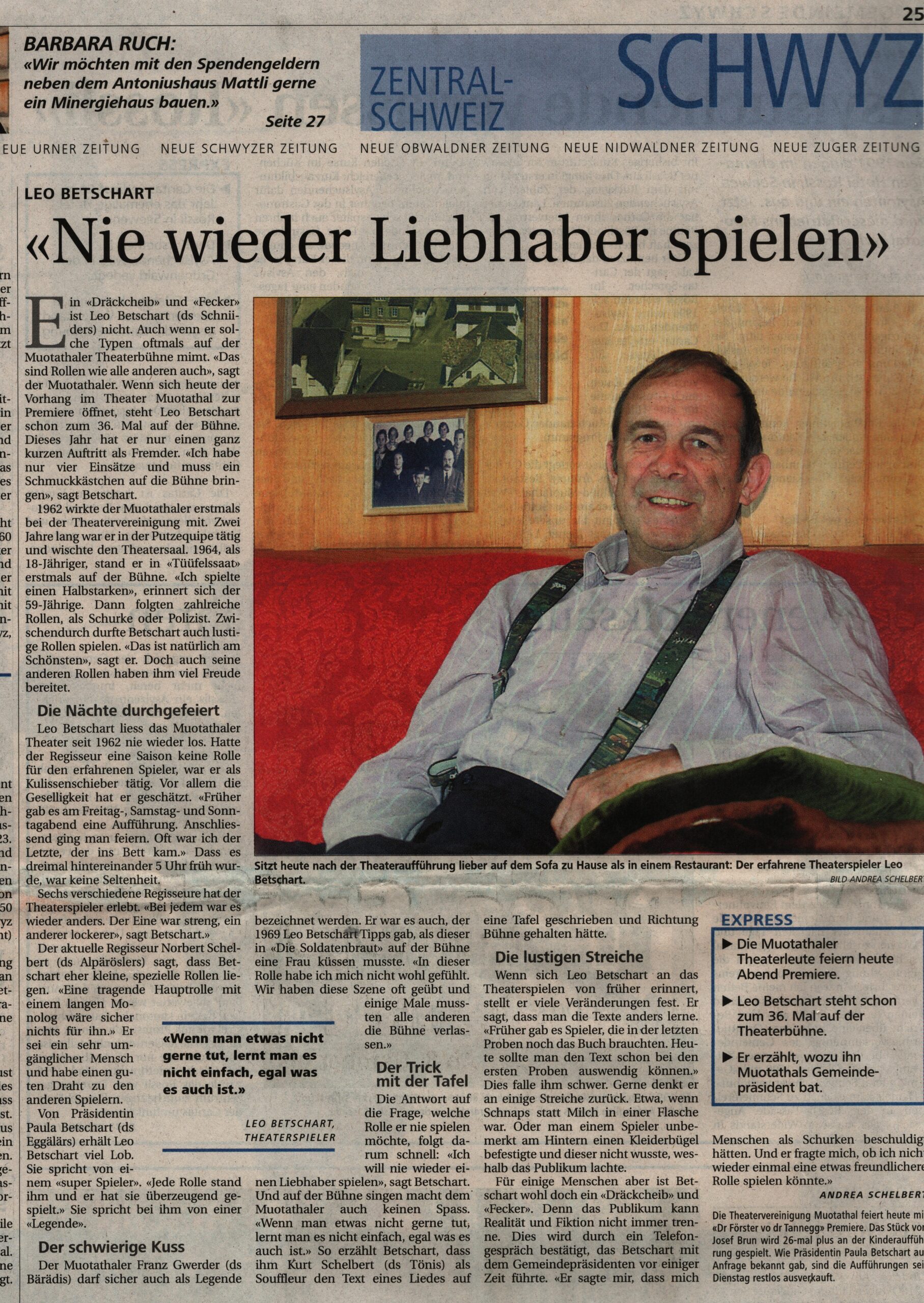 Leo Betschart
Andrea Schelbert, Schwyzer Zeitung, 2005, Ze135