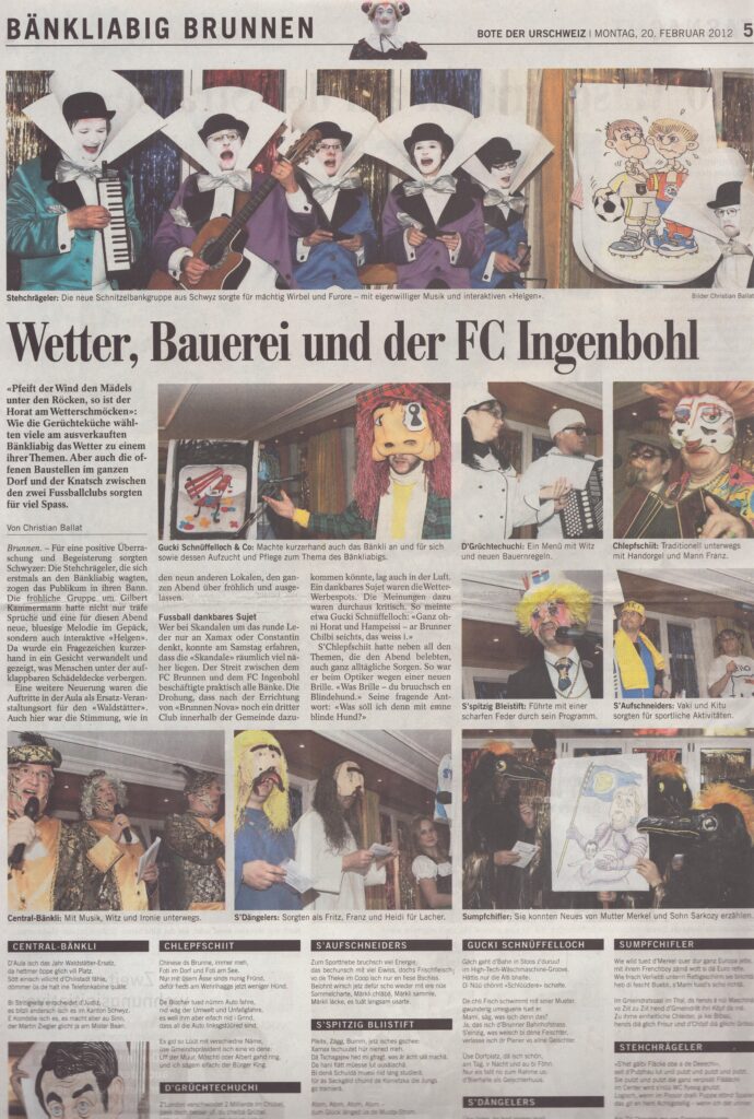 Bänkliabig Brunnen
Christian Ballat, Bote der Urschweiz, 2012, Ze136