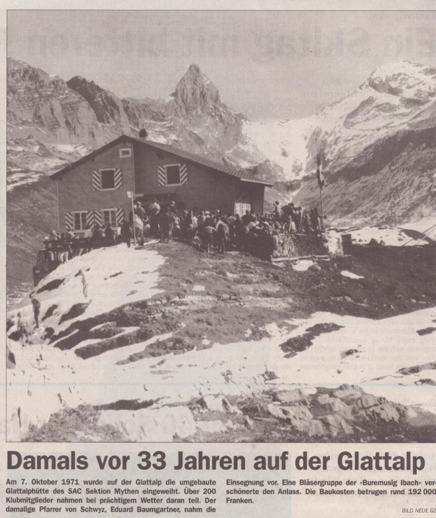 1971 Glattalphütte
Schwyzer Zeitung, Schwyzer Zeitung, 2004
