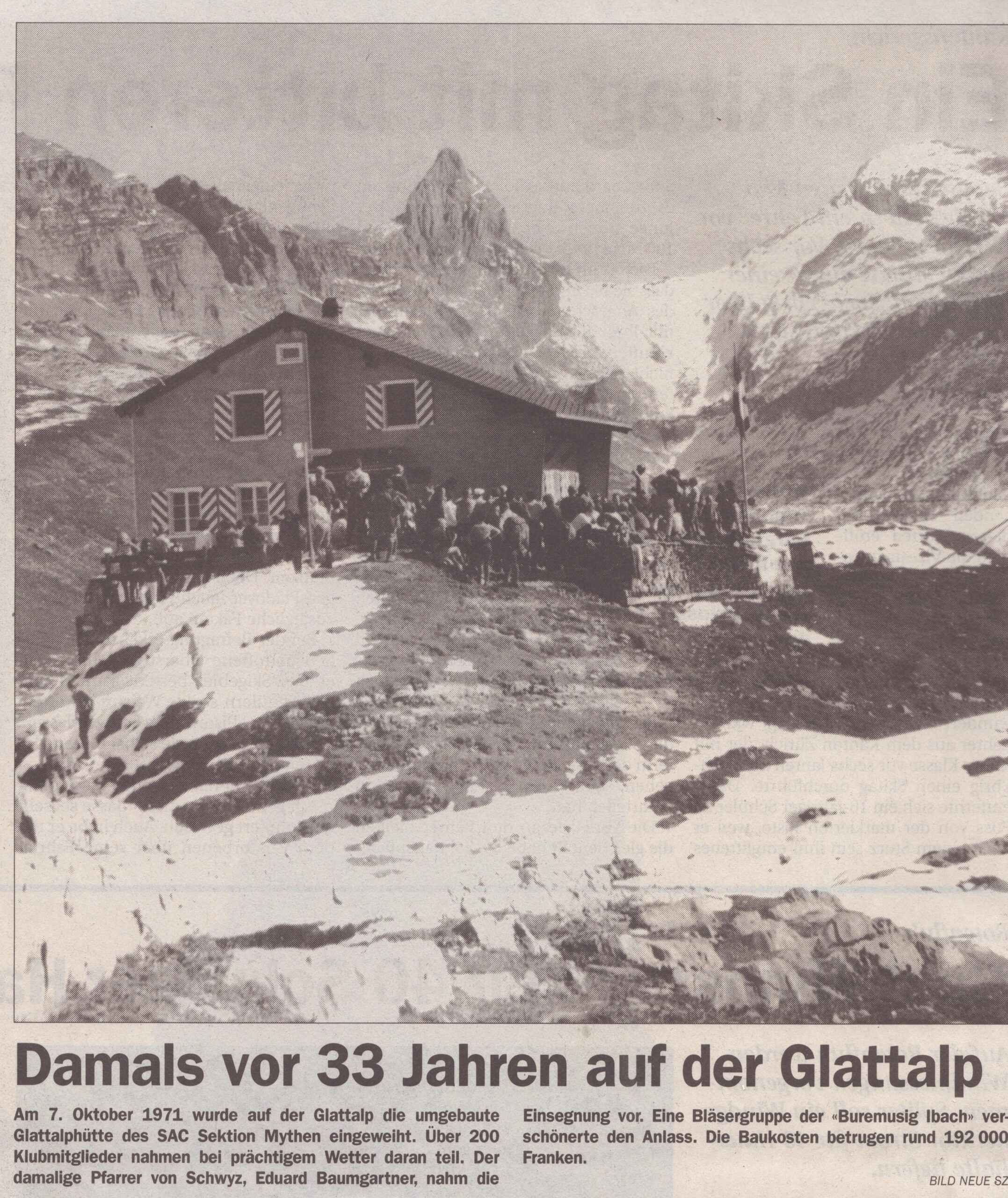 1971 Glattalphütte
Schwyzer Zeitung, Schwyzer Zeitung, 2004