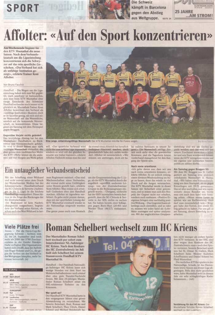 KTV Muotathal
Bruno Facchin, Bote der Urschweiz, 2006, Ze150