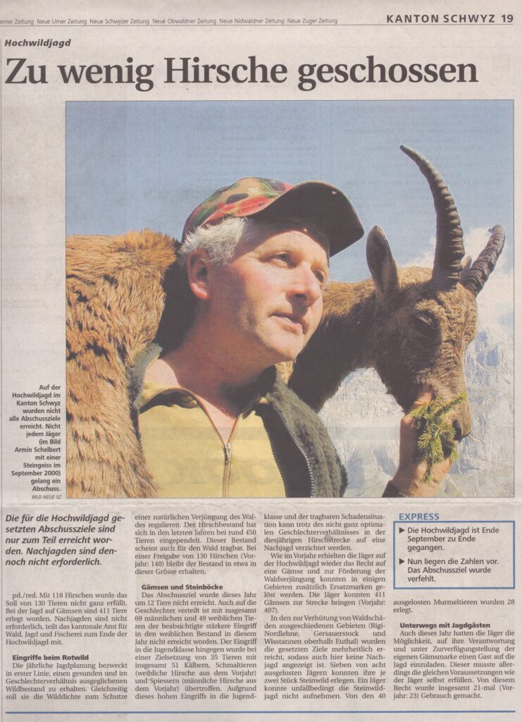 Armin Schelbert
pd/red, Schwyzer Zeitung, 2005, Ze158