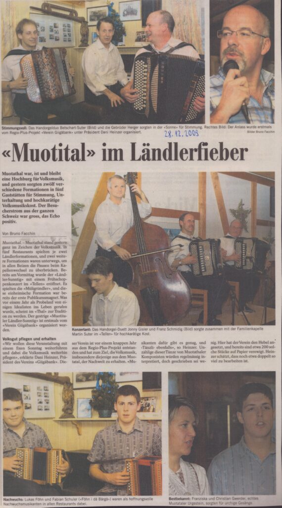 Ländlerkonzerte
Bruno Facchin, Bote der Urschweiz, 2009, Ze174