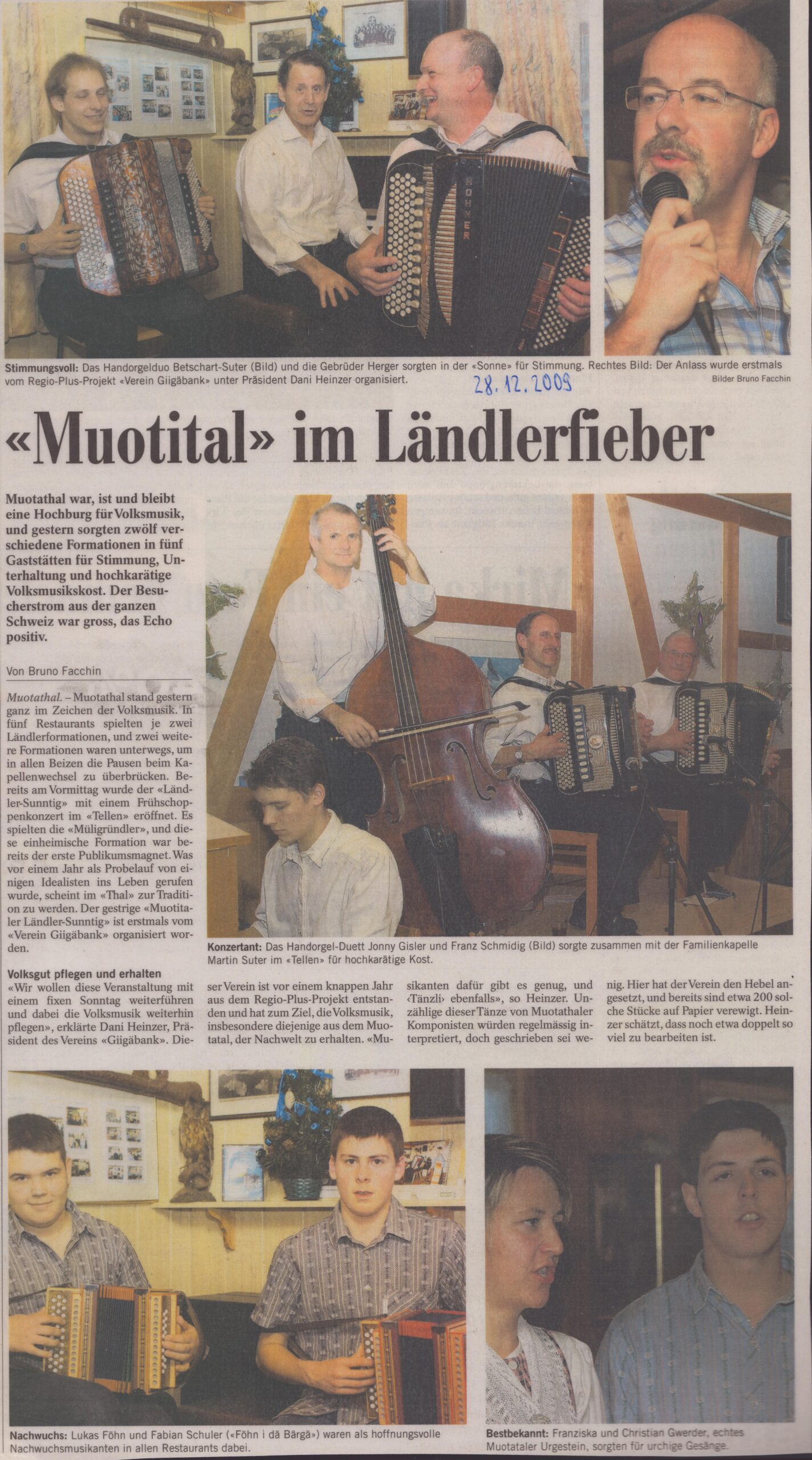 Ländlerkonzerte
Bruno Facchin, Bote der Urschweiz, 2009, Ze174