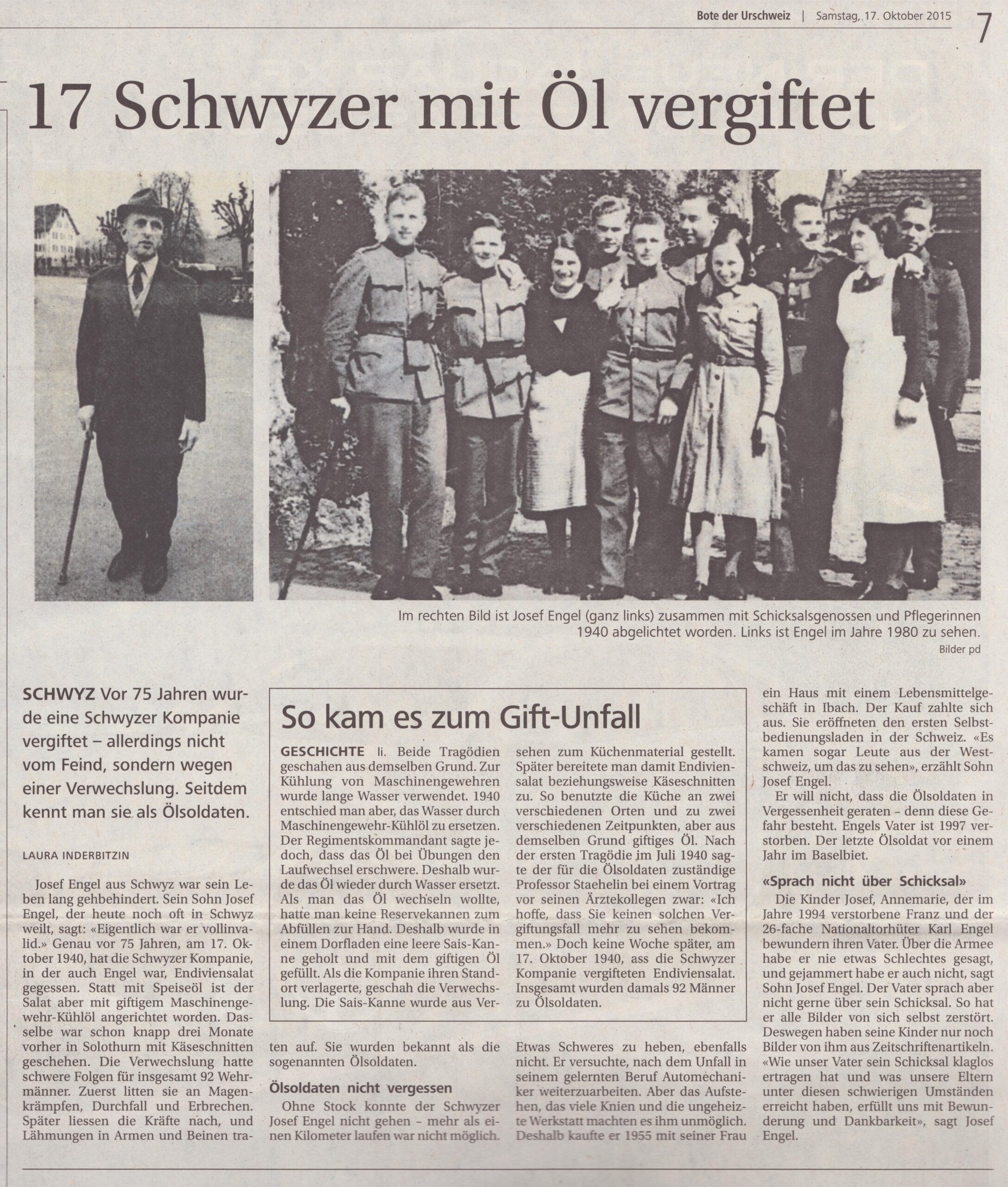 Giftunfall im Militär
Laura Inderbitzin, Bote der Urschweiz, 2015, Ze202