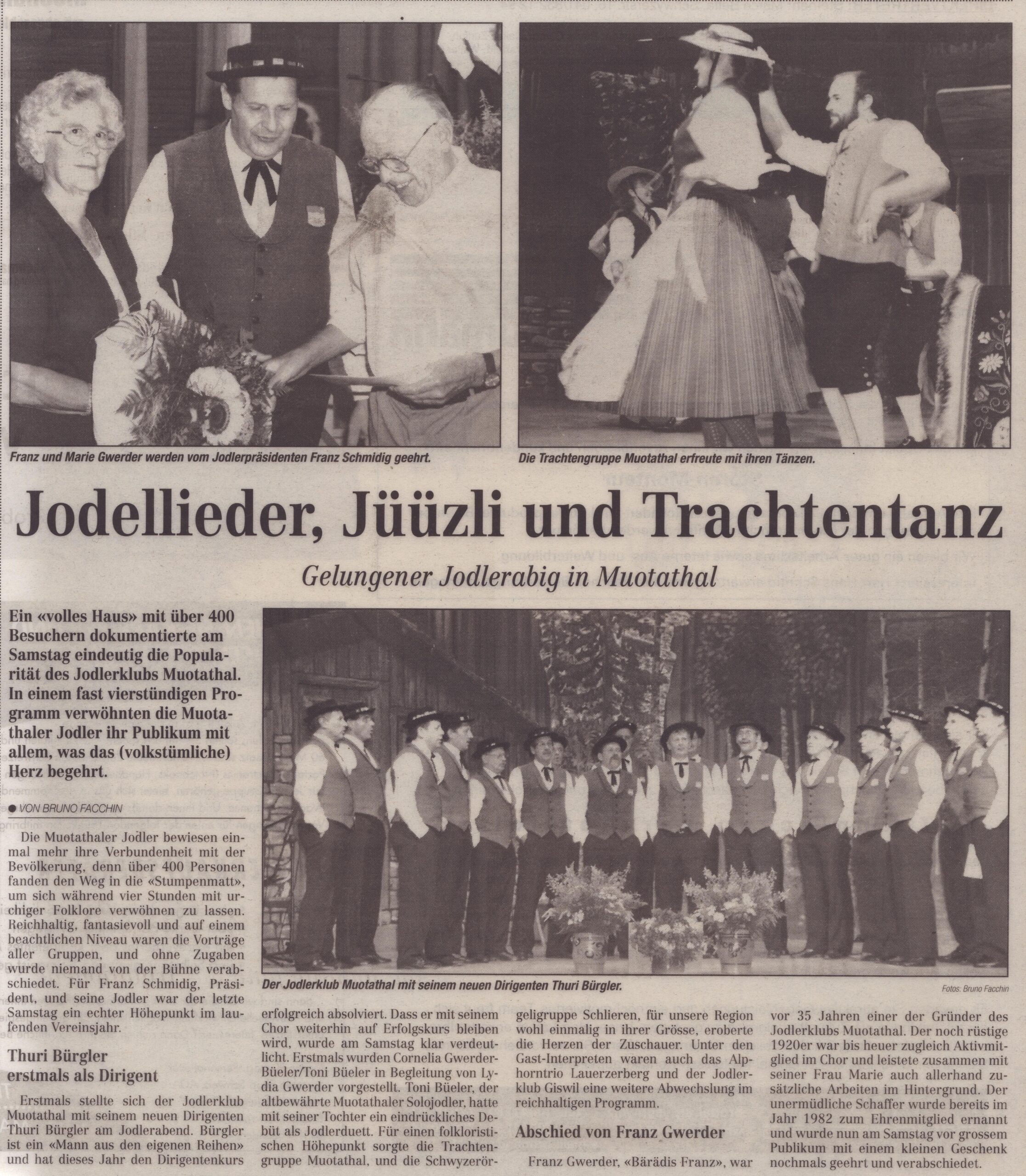 Thuri Bürgler
Bruno Facchin, Bote der Urschweiz, 1998, Ze229