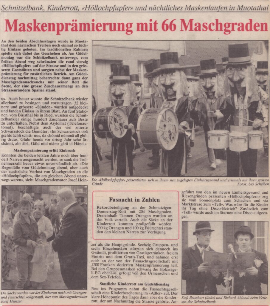 Höllochpfupfer
Urs Schelbert, Bote der Urschweiz, Ze230