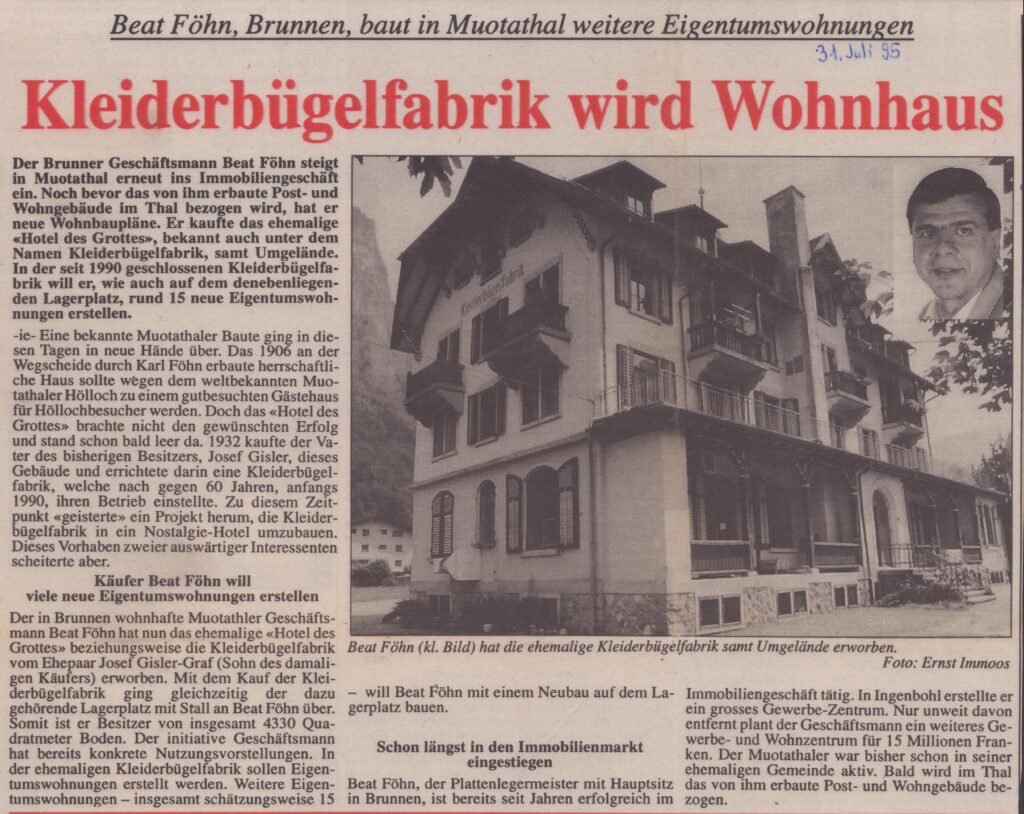 Beat Föhn
Ernst Immoos, Bote der Urschweiz, 1995, Ze232