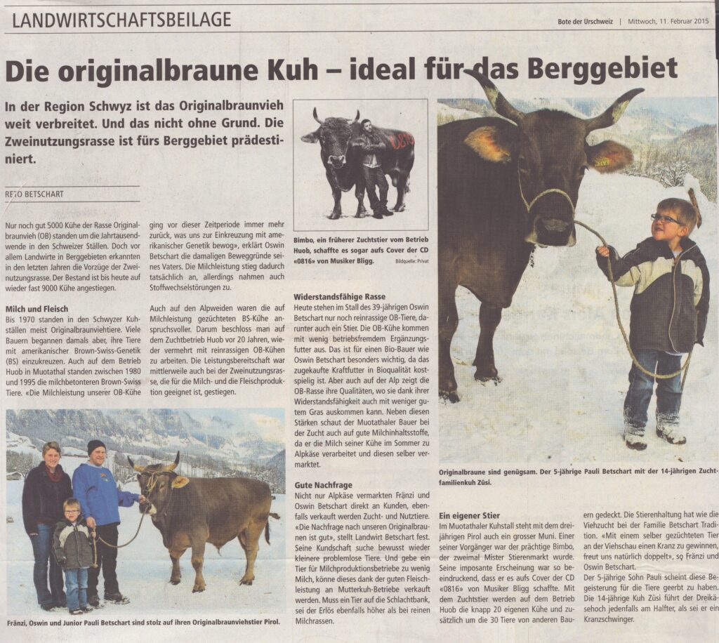 Oswin Betschart
Reto Betschart, Bote der Urschweiz,2015, Ze258