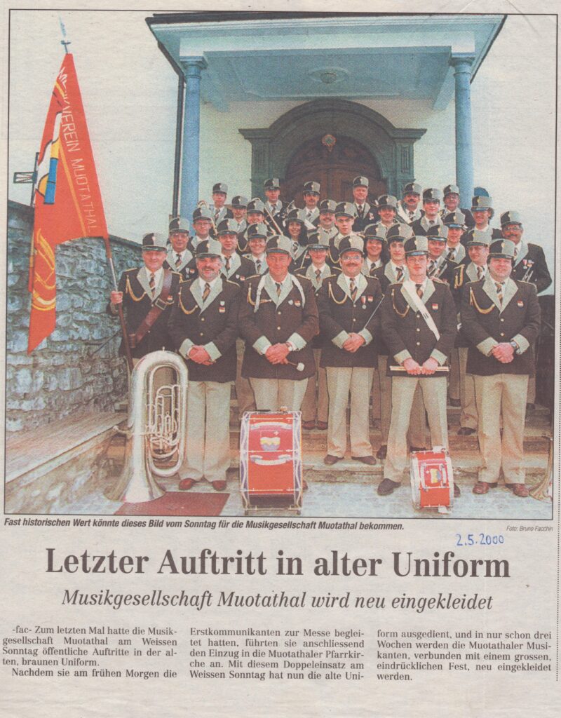 Musikverein Muotathal
Bruno Facchin, Bote der Urschweiz, 2000, Ze261