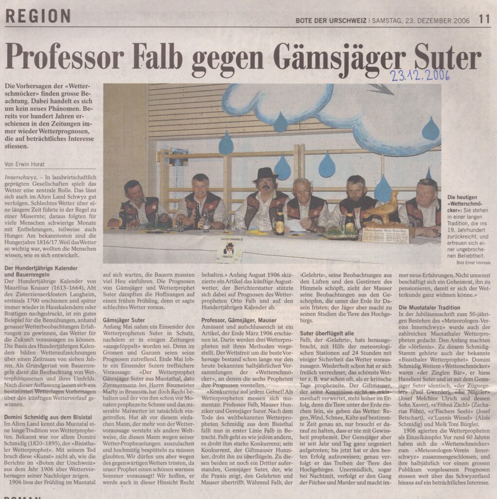 Wer hat recht?
Erwin Horat, Bote der Urschweiz, 2006, Ze267