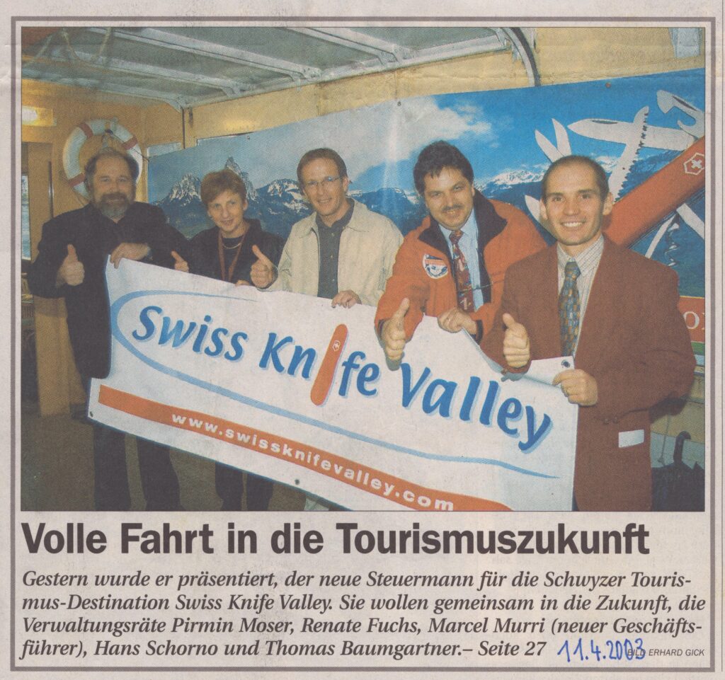 Tourismus
Erhard Gick, Bote der Urschweiz, 2003, ZeVic57