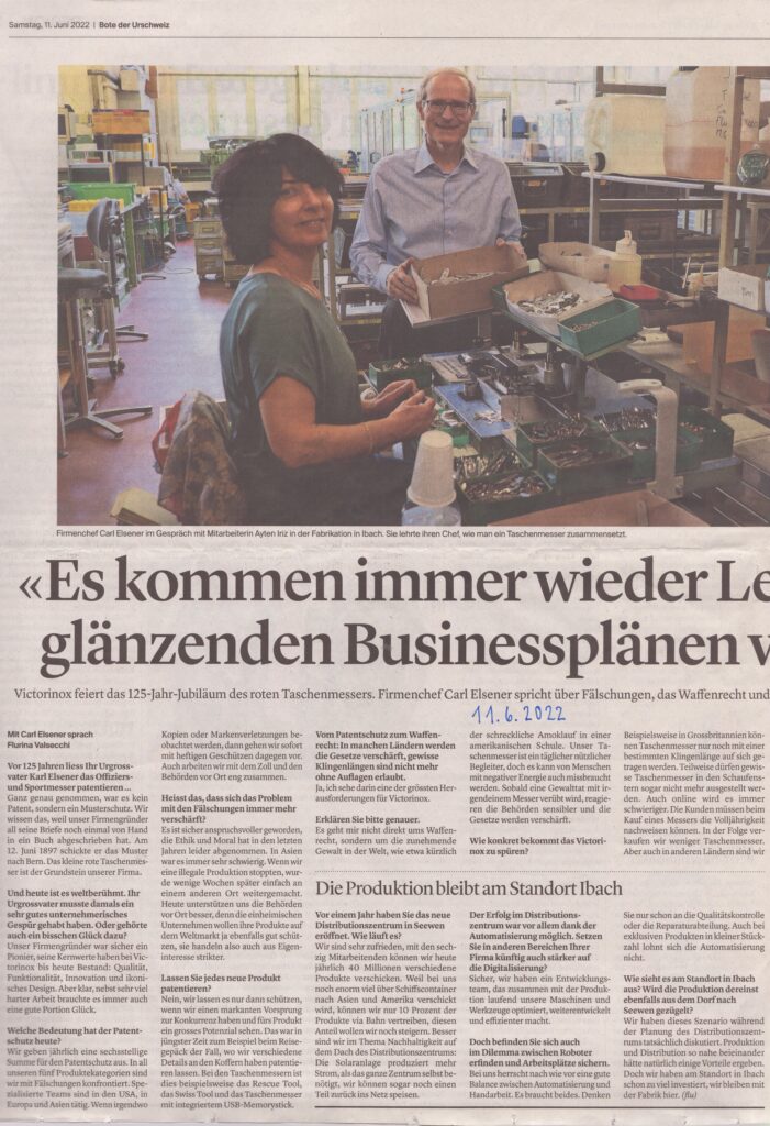 Samstagsgespräch
Flurina Valsecchi, Bote der Urschweiz, 2022, ZeVic60