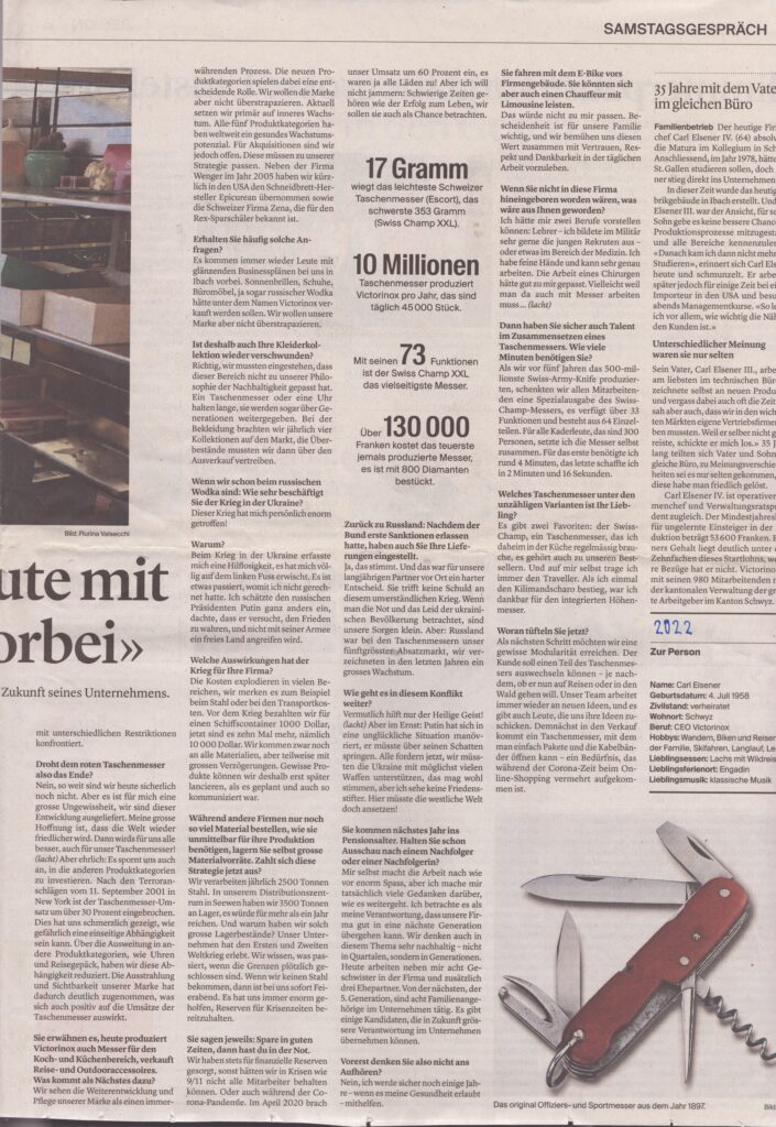 Samstagsgespräch
Flurina Valsecchi, Bote der Urschweiz, 2022, ZeVic60