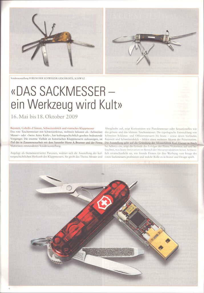 Museum
Forum der Schweizer Geschichte, Kulturmagazin, 2009, ZeVic61