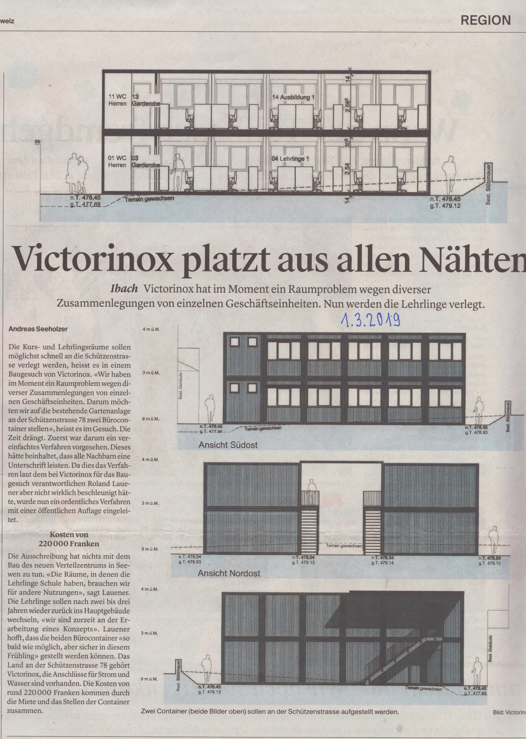 Raumproblem
Andreas Seeholzer, Bote der Urschweiz, 2019, ZeVic69