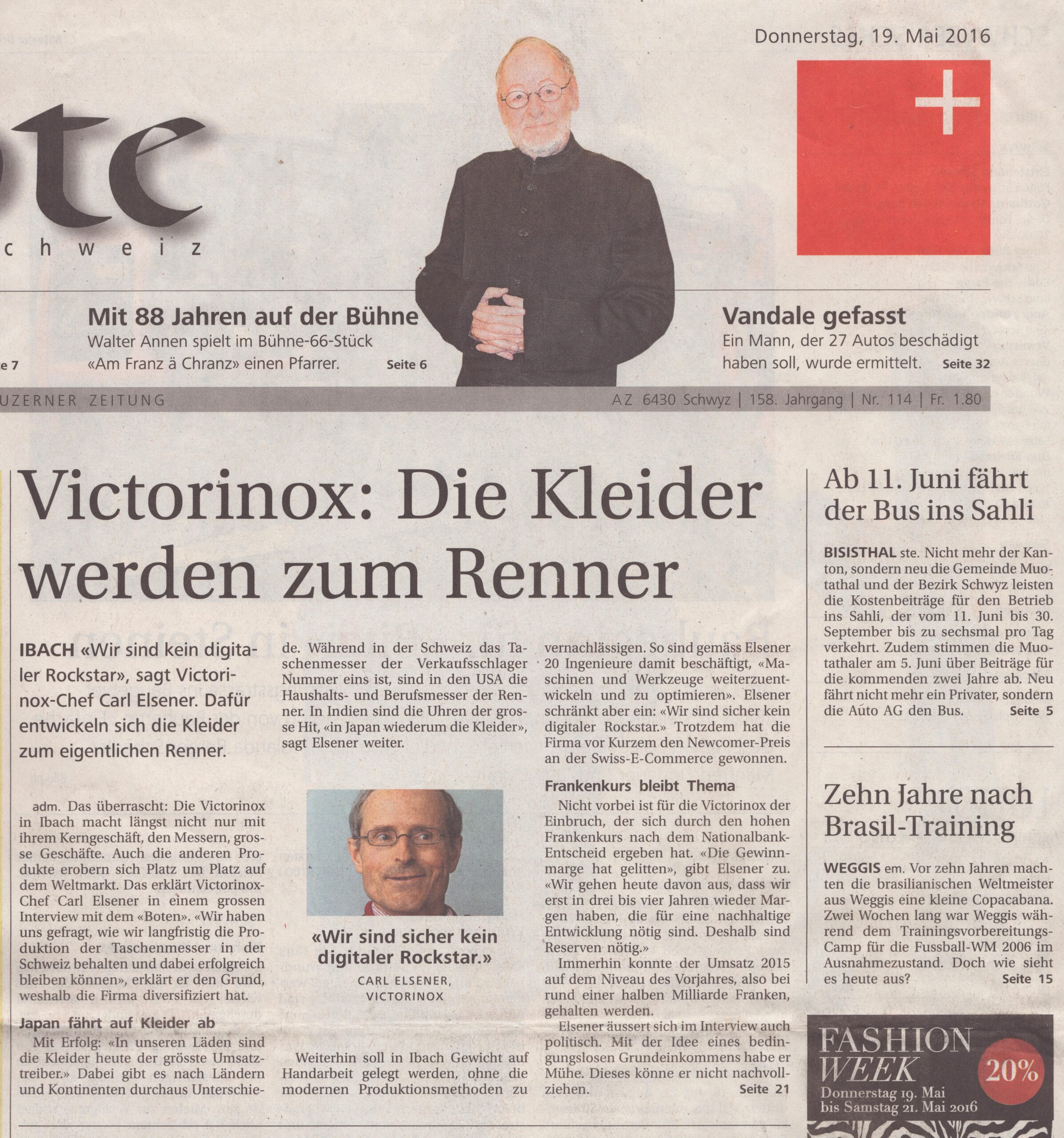 neue Produkte
adm, Bote der Urschweiz, 2016, ZeVic71