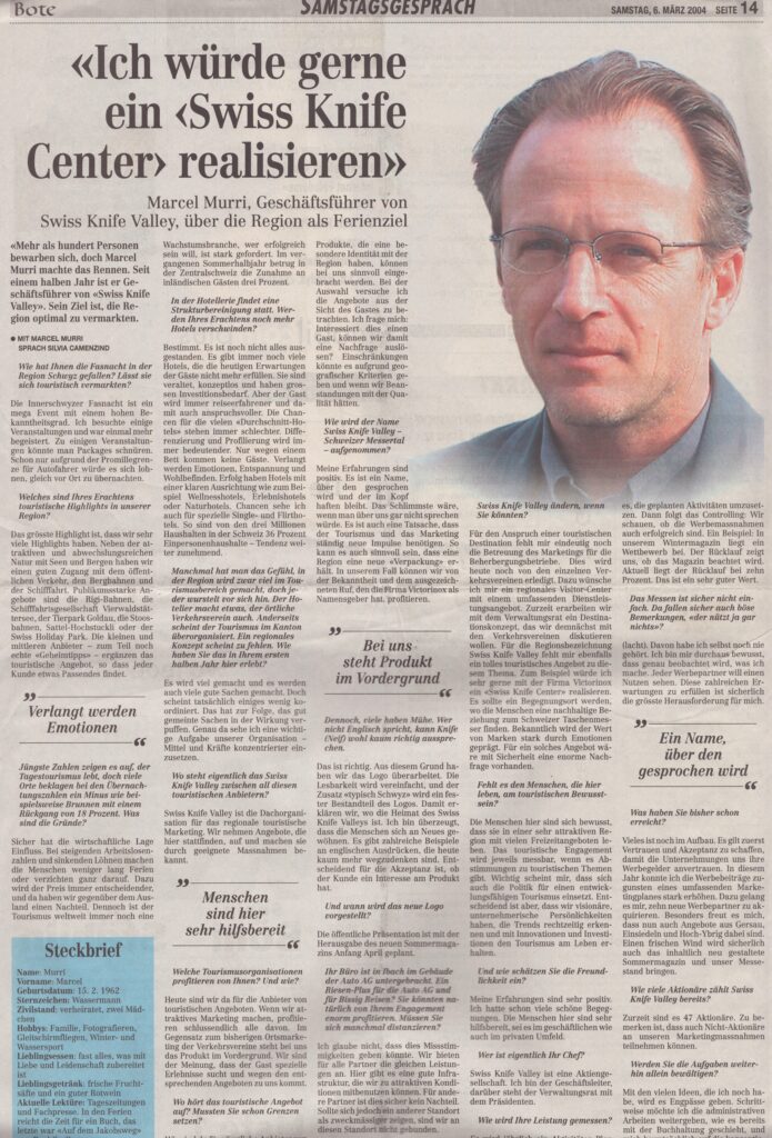 Marcel Murri
Silvia Camenzind, Bote der Urschweiz, 2004, ZeVic72