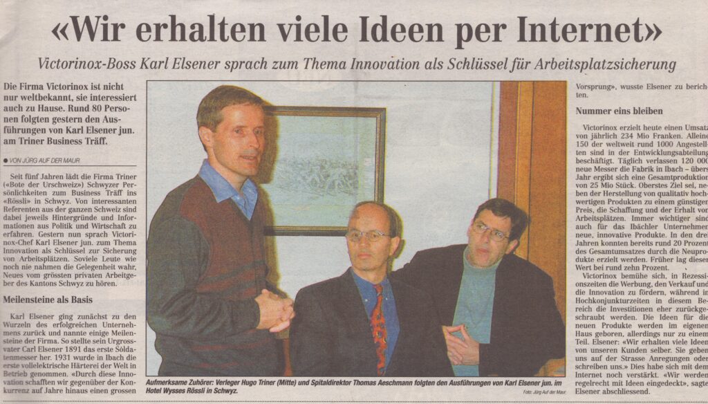 Arbeitsplatzsicherung
Jürg Auf der Maur, Bote der Urschweiz, ZeVic75