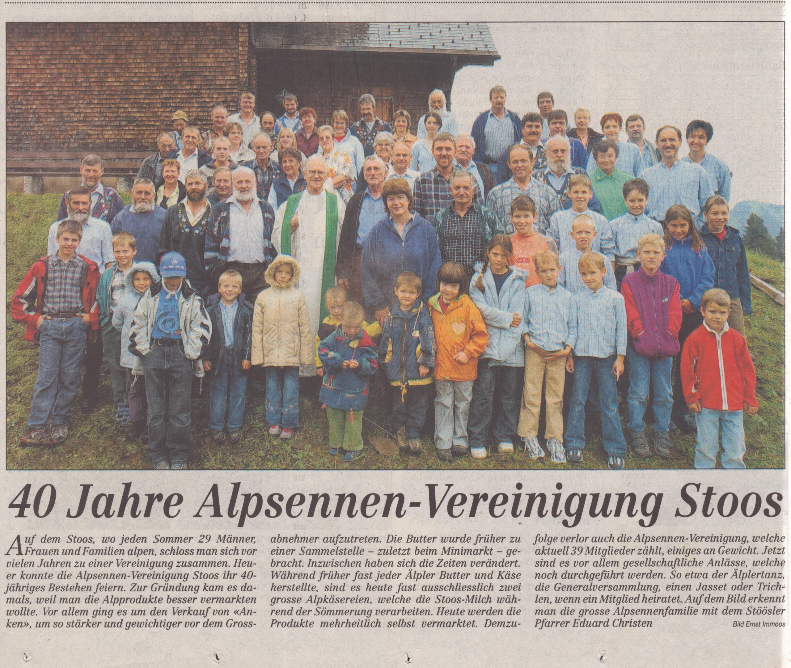 Gemeinschaft
Ernst Immoos, Bote der Urschweiz, 2005, Ze278