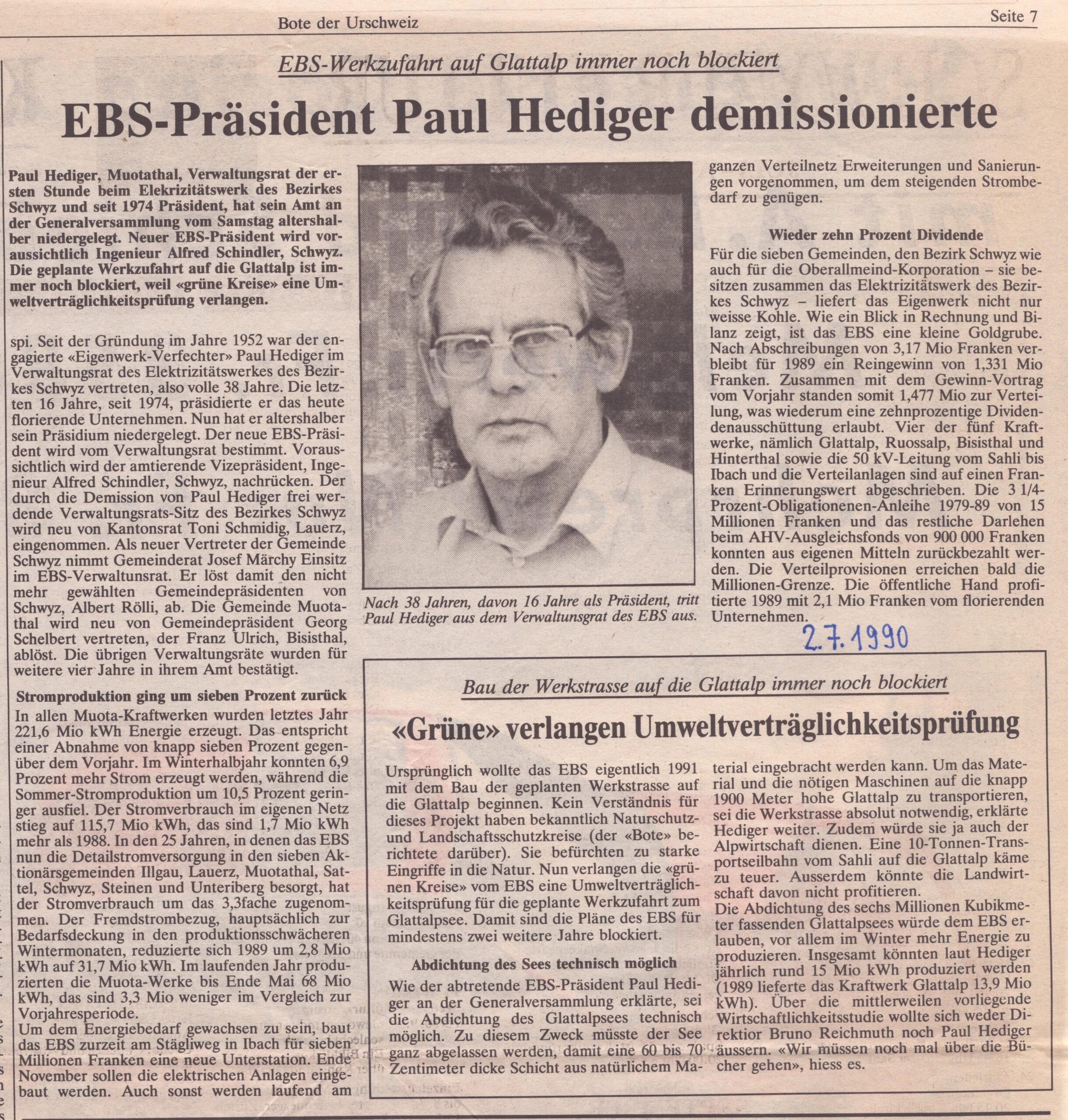 EBS Präsident
spi, Bote der Urschweiz, 1990, Ze299