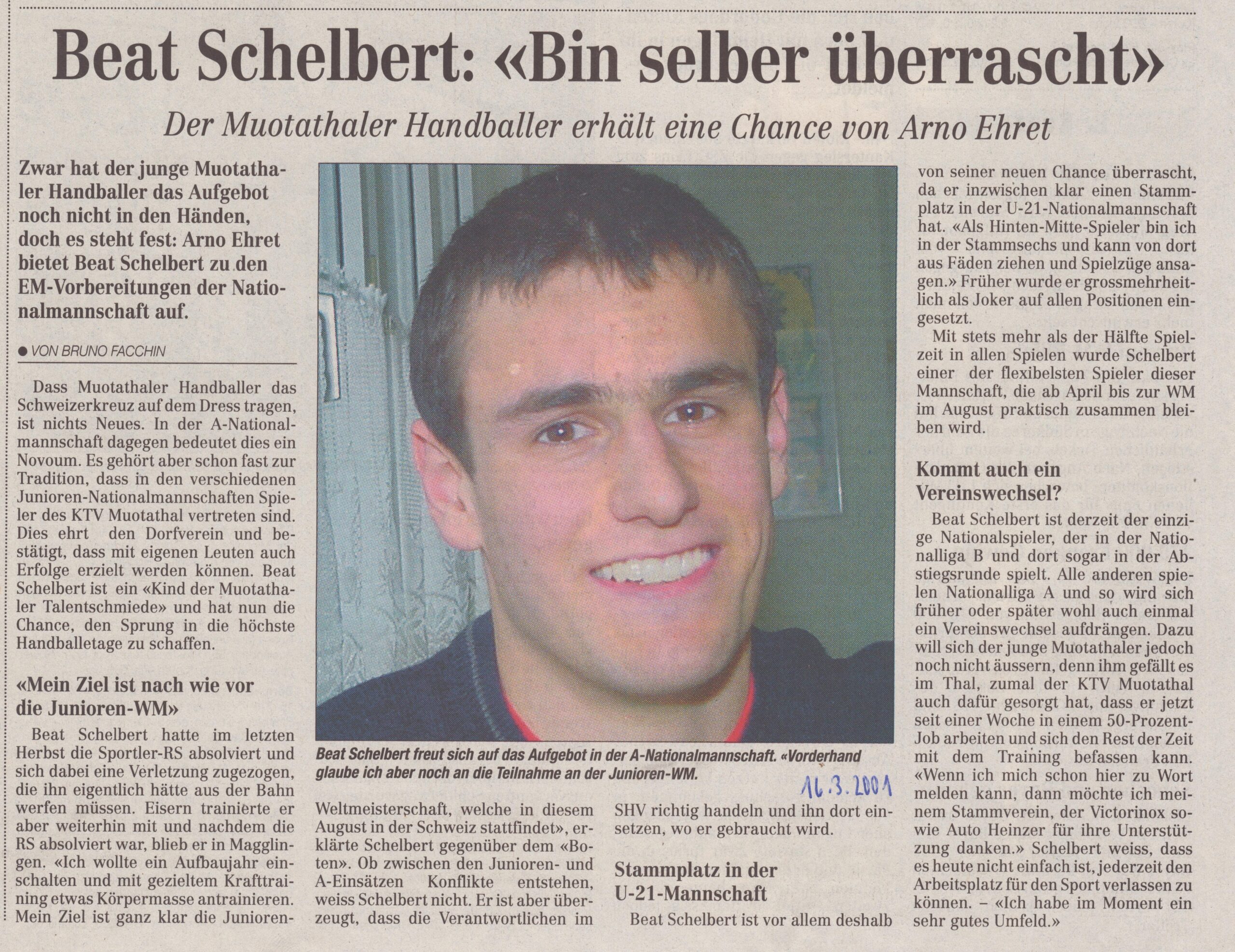 Beat Schelbert
Bruno Facchin, Bote der Urschweiz, 2001, Ze304